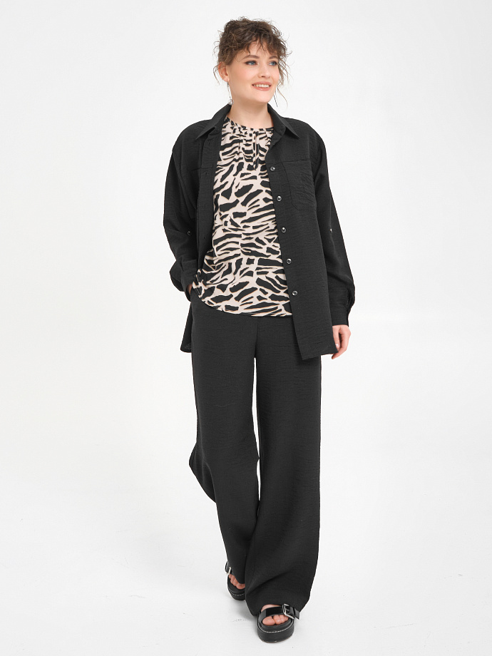 Блузка без рукавов с принтом Priz(фото2)