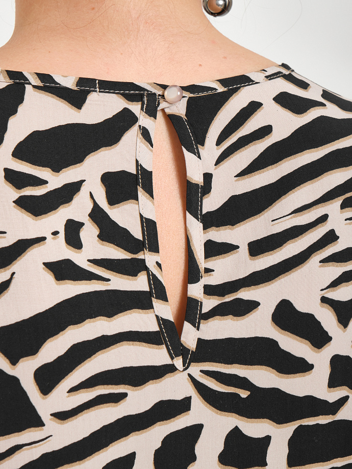 Блузка без рукавов с принтом Priz(фото6)