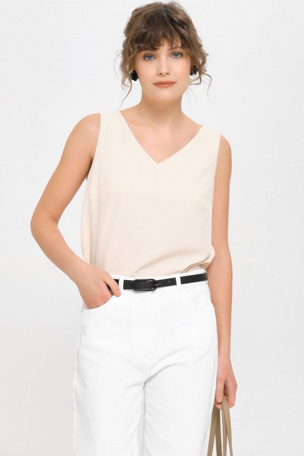 Топ с V-образным вырезом горловины Priz