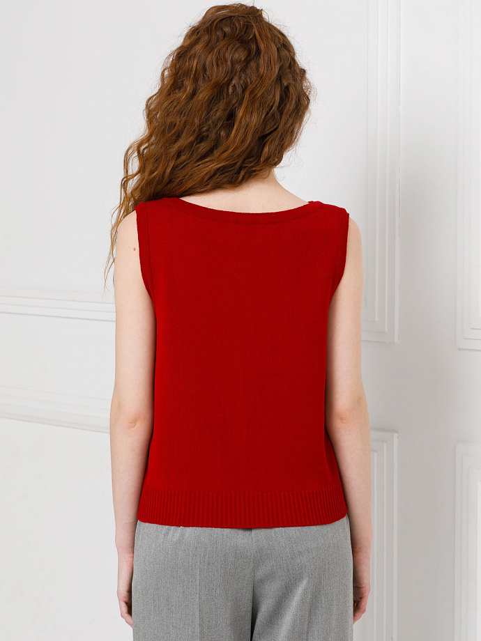 Блуза вязаная без рукавов Priz(фото5)