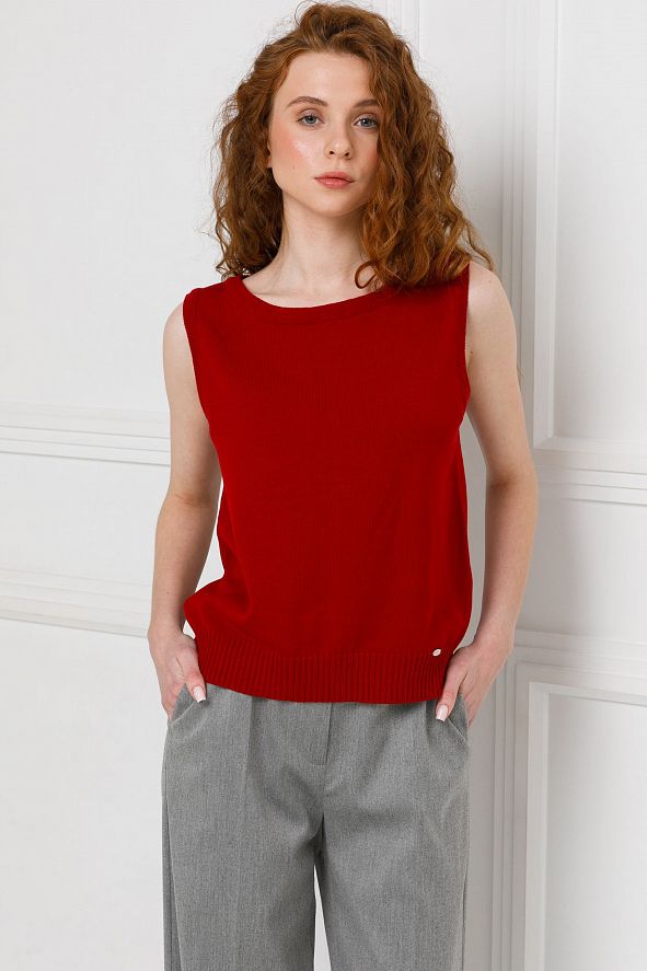 Блуза вязаная без рукавов Priz