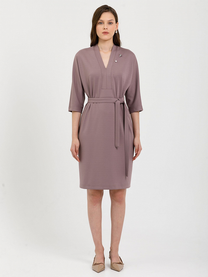 Платье трикотажное с брошкой Priz(фото2)