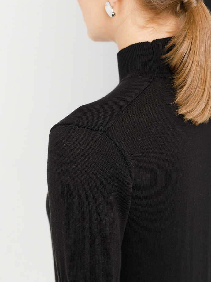 Водолазка чёрная с коротким рукавом Priz(фото4)