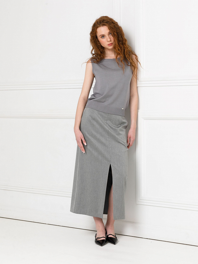 Блуза вязаная без рукавов Priz(фото2)