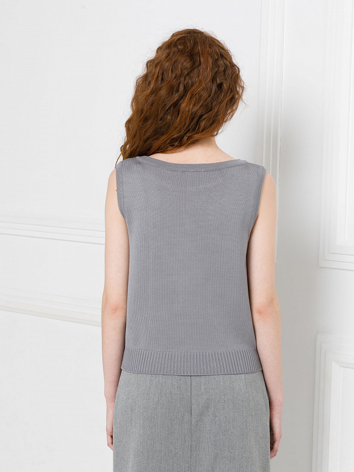 Блуза вязаная без рукавов Priz(фото6)