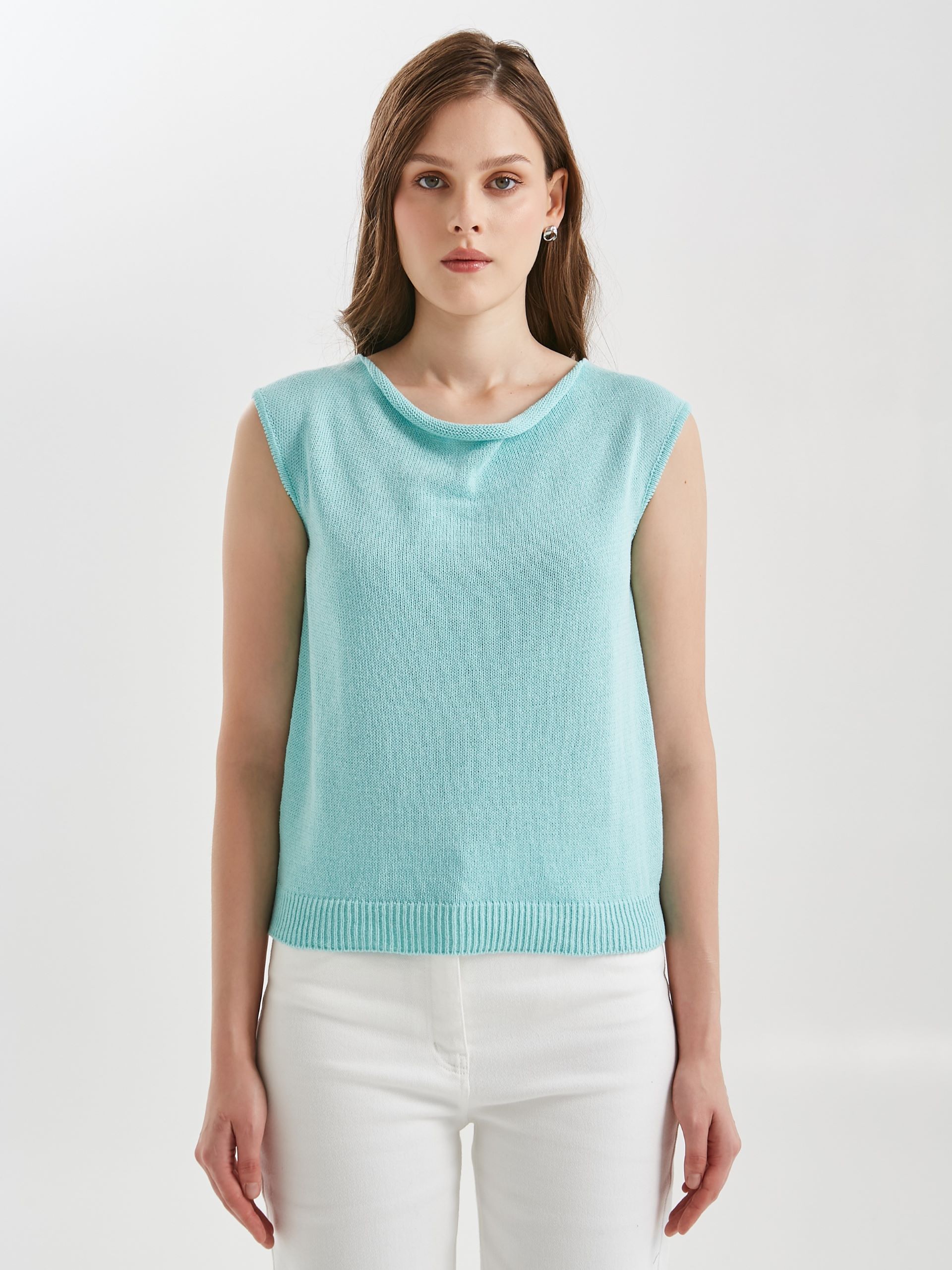 Блузка вязаная без рукавов Priz(фото4)