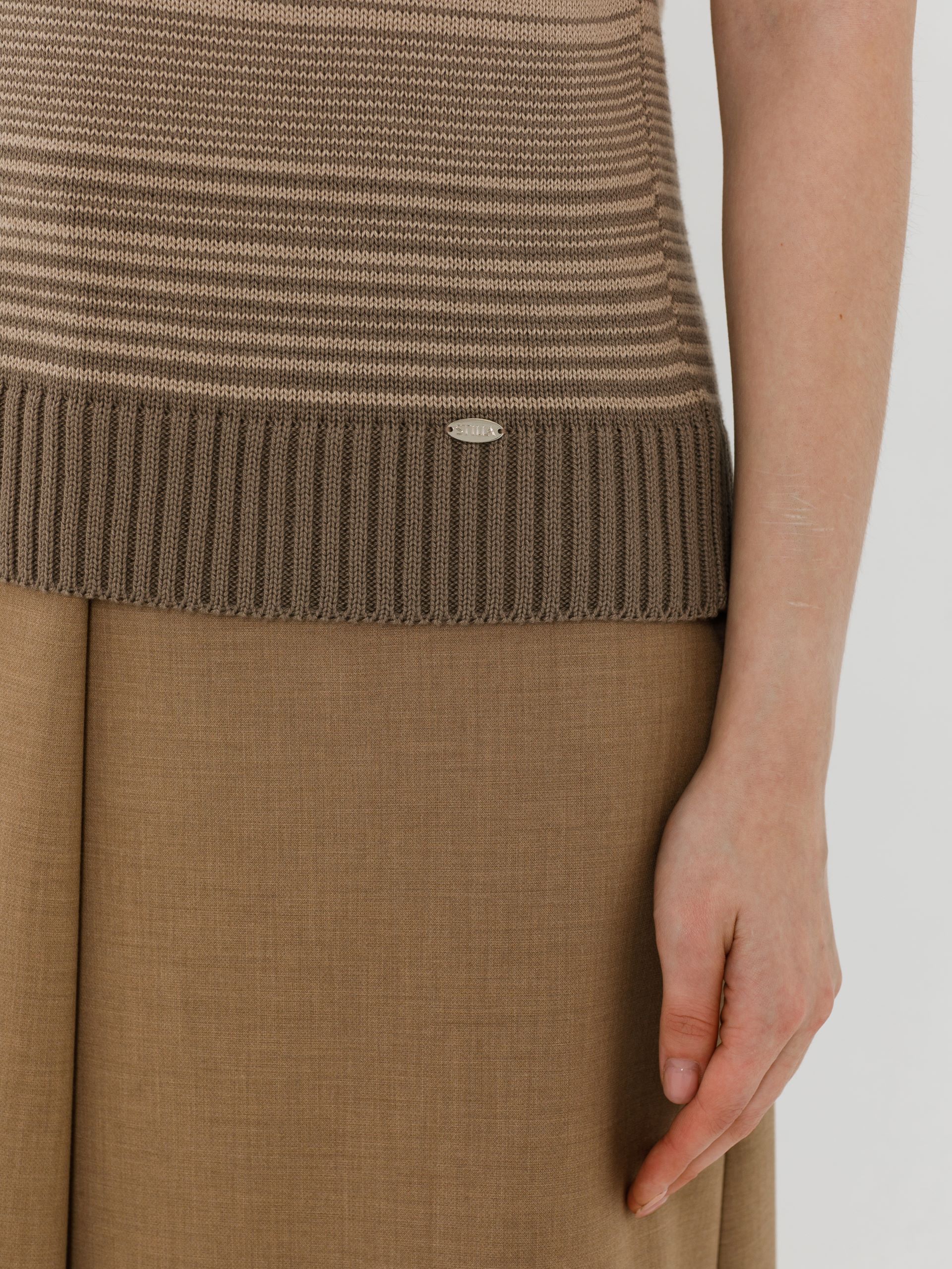 Блуза вязаная в полоску Priz(фото5)