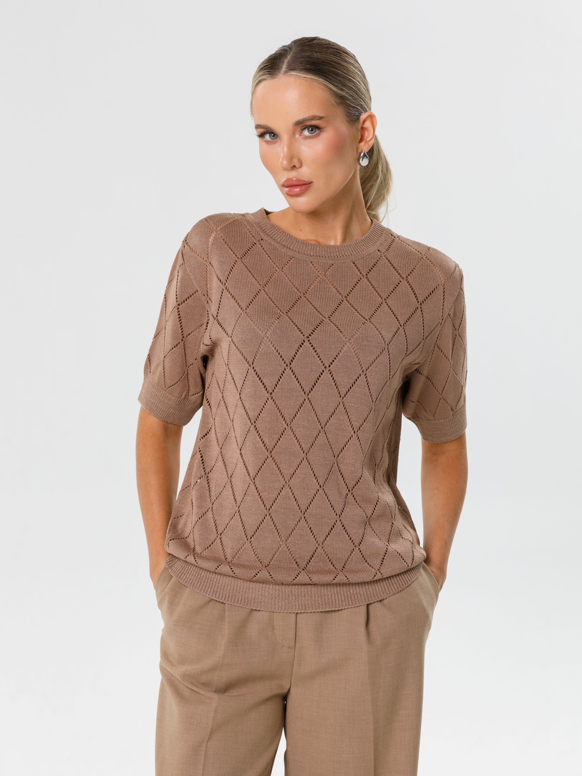 Блуза вязаная с короткими рукавами Priz(фото4)