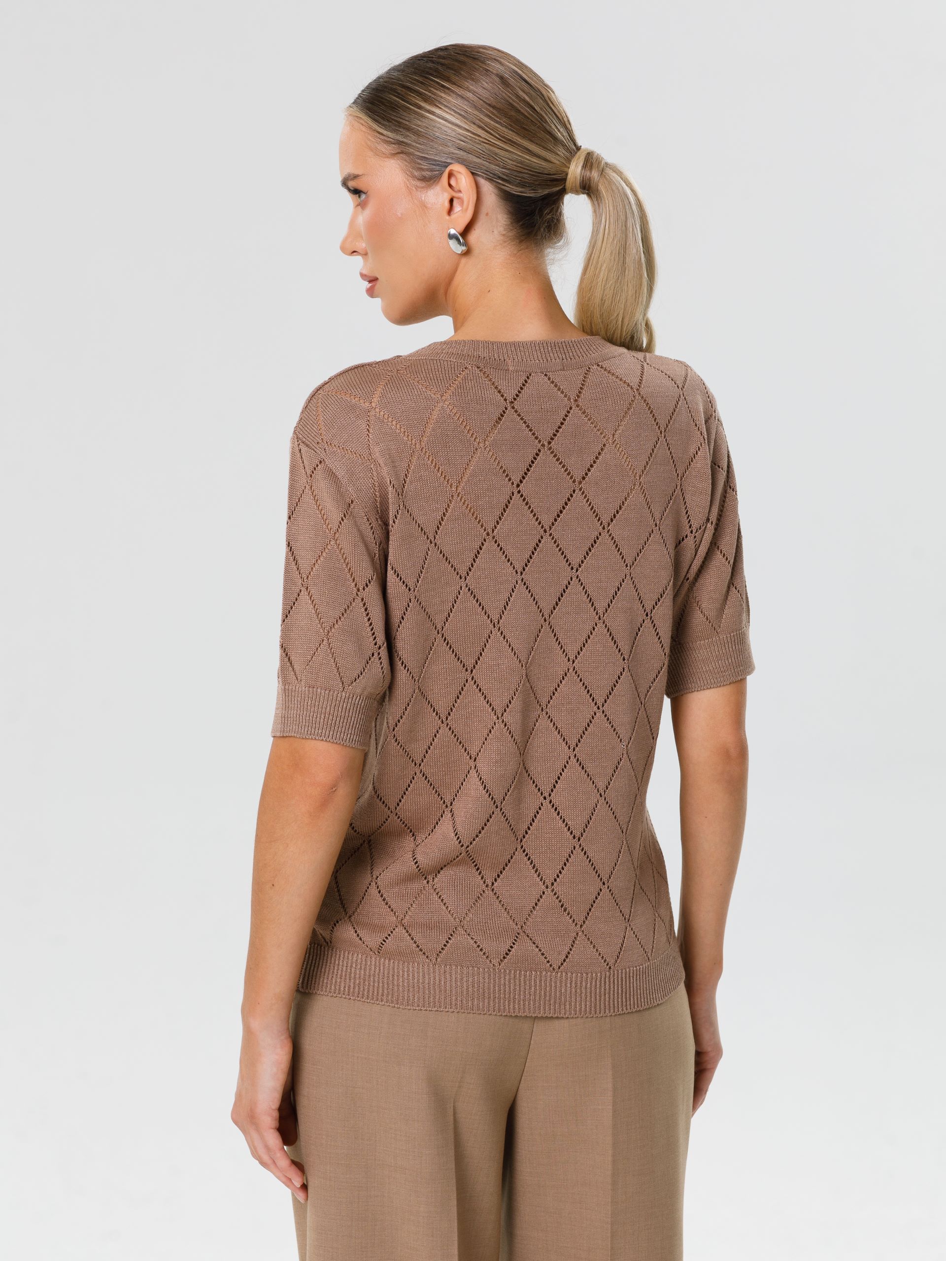 Блуза вязаная с короткими рукавами Priz(фото6)