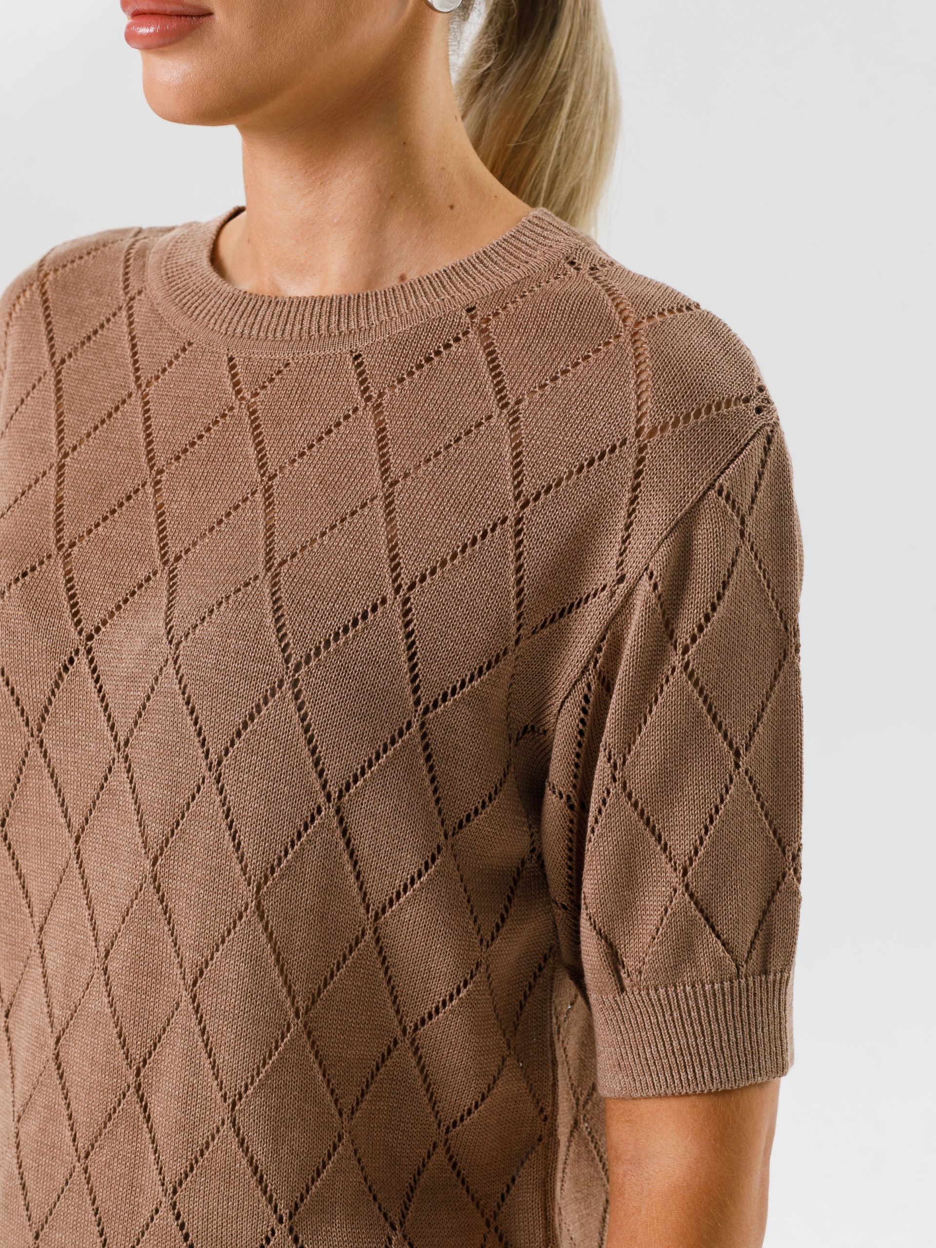 Блуза вязаная с короткими рукавами Priz(фото3)