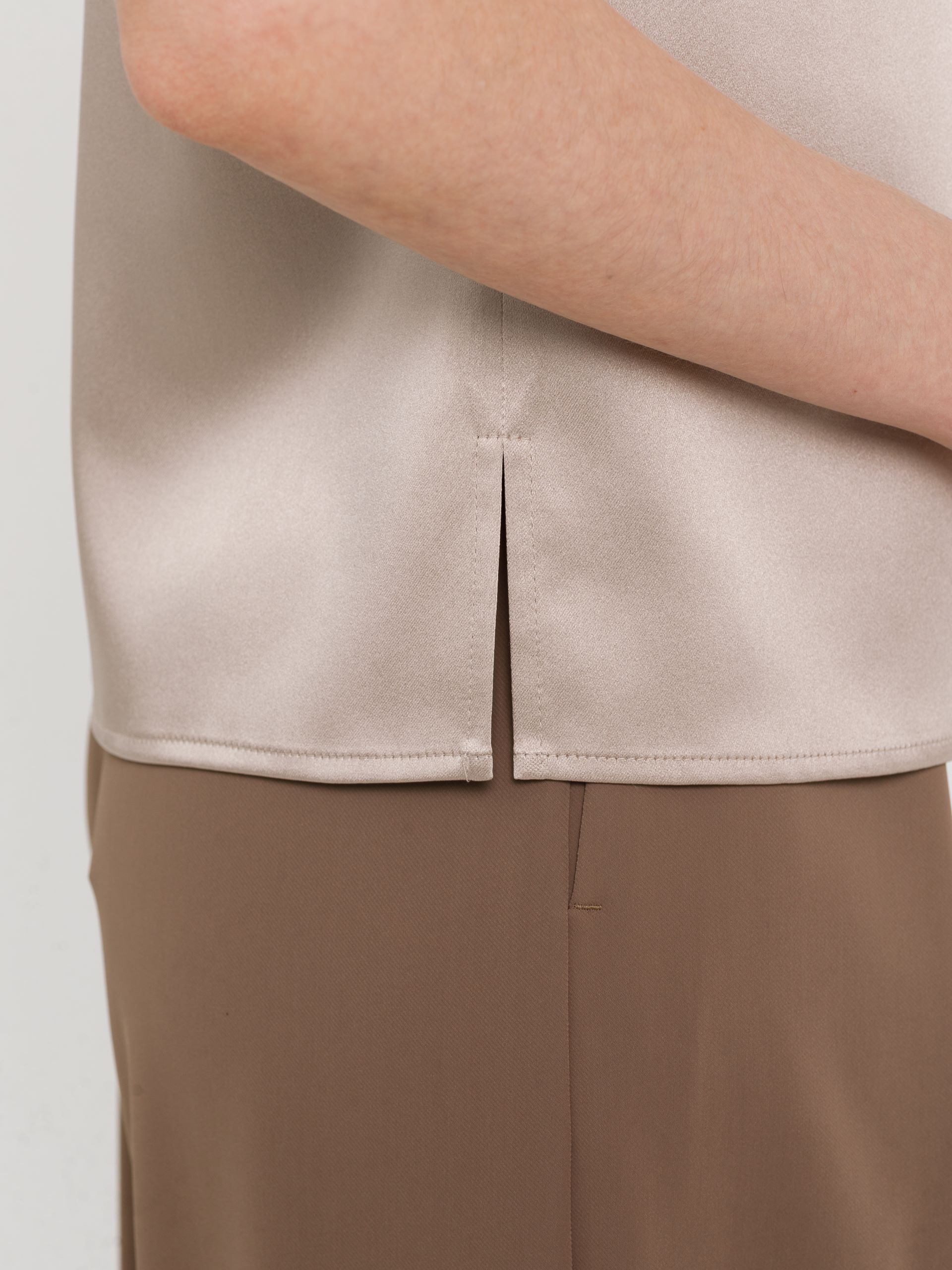 Блуза бежевая с кружевом Priz(фото5)