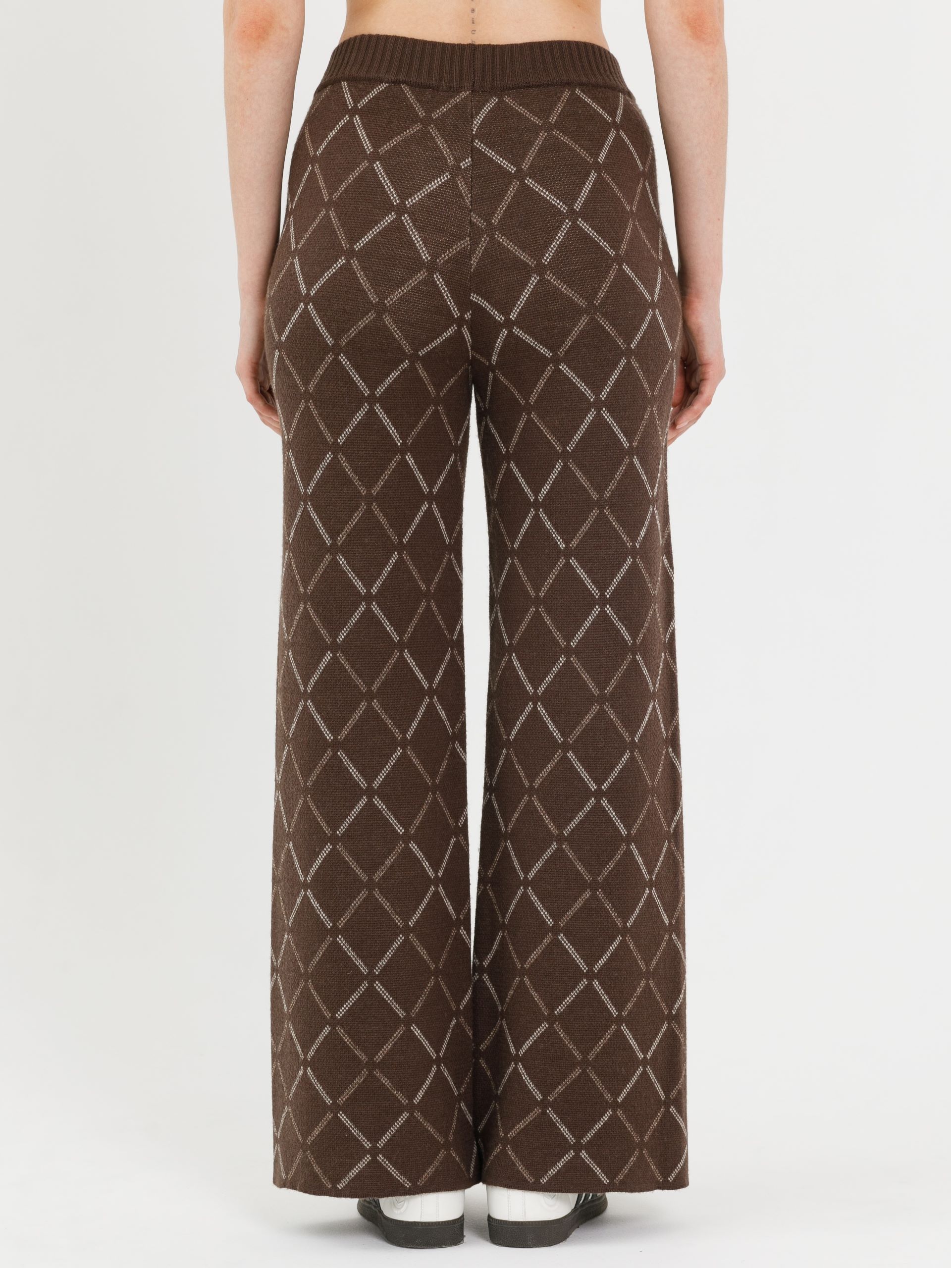 Брюки вязаные коричневого цвета  Priz(фото5)