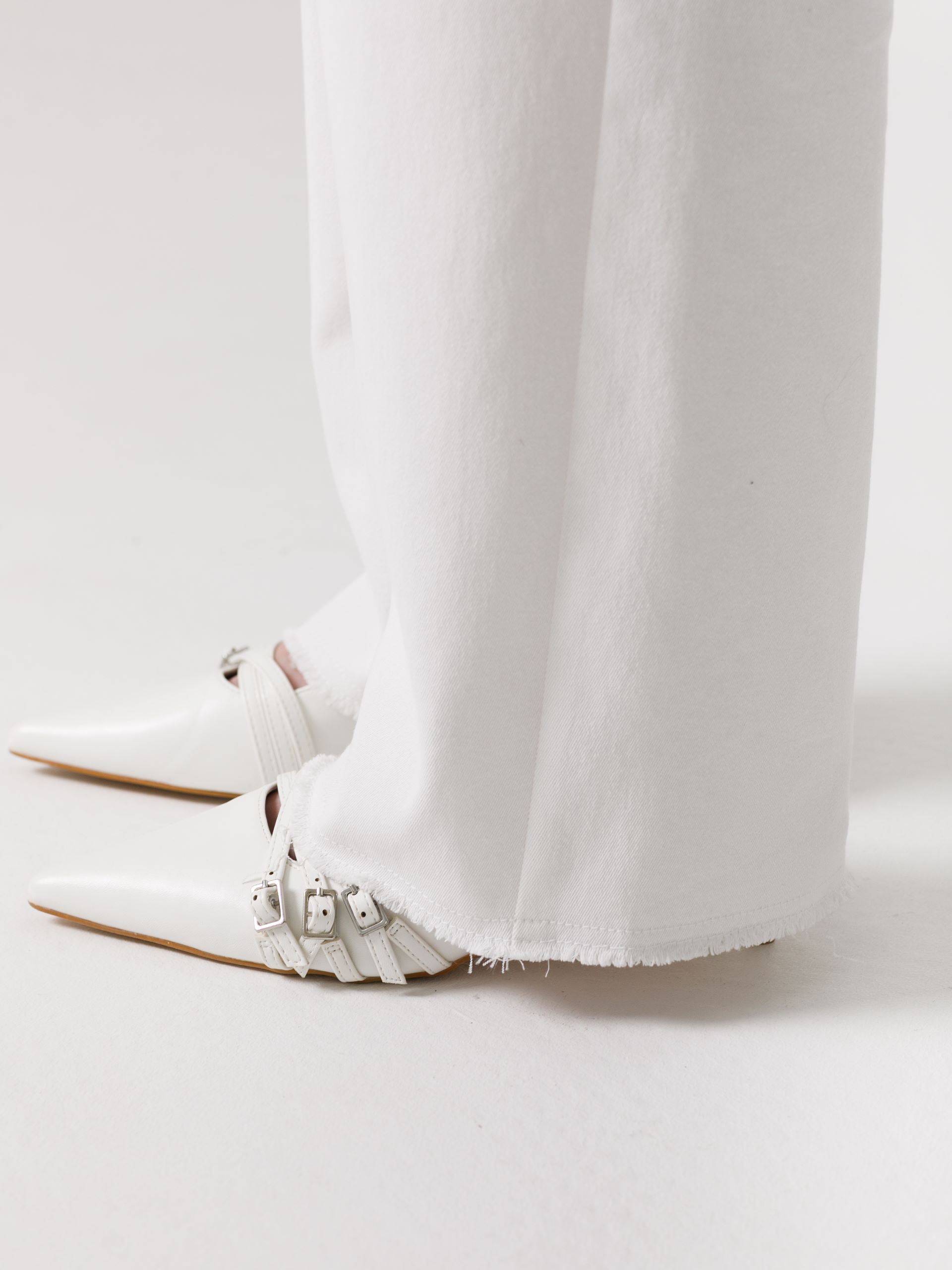 Джинсы молочного цвета на каждый день Priz(фото6)