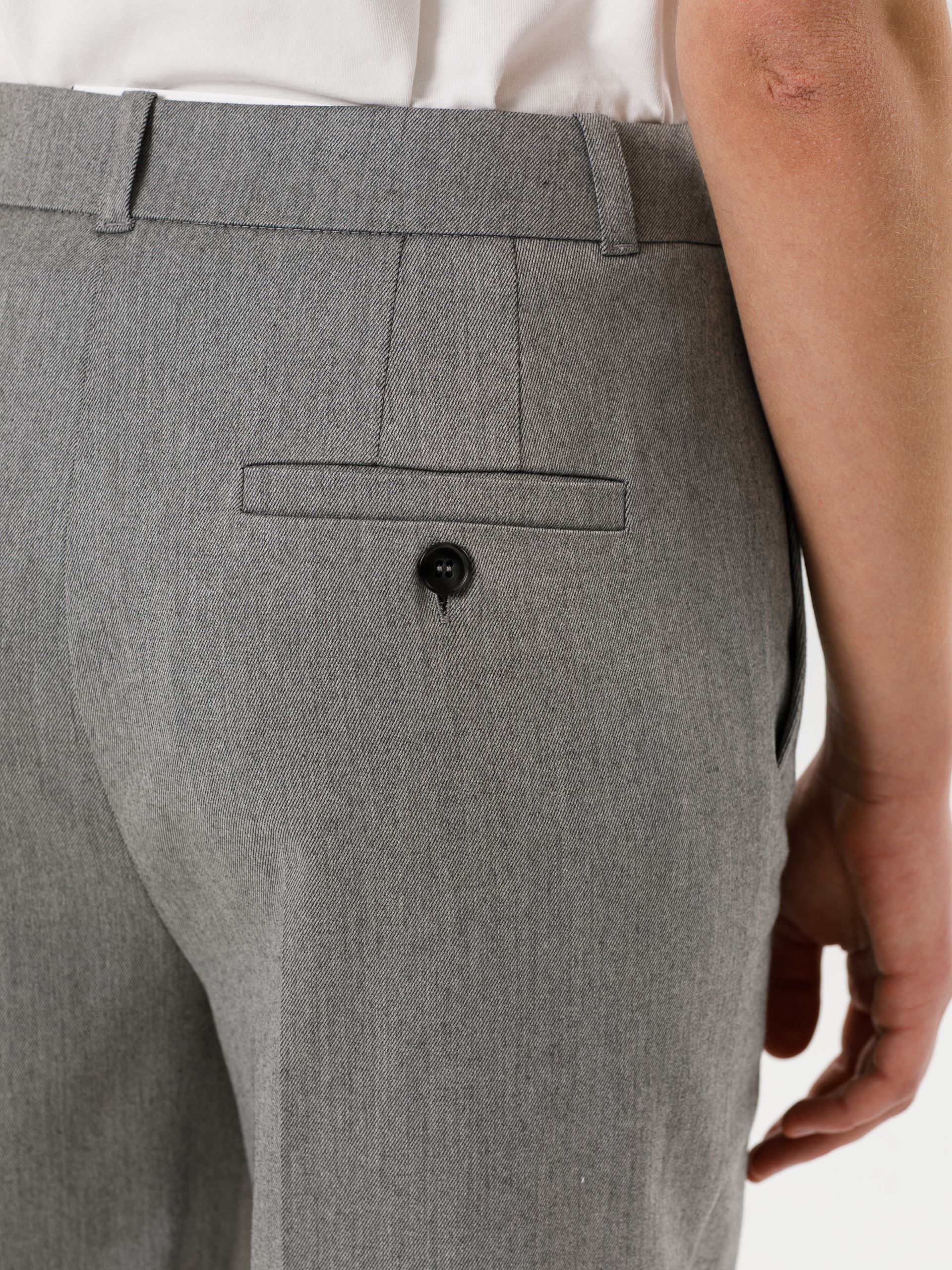 Брюки светло-серые укороченные Priz(фото5)