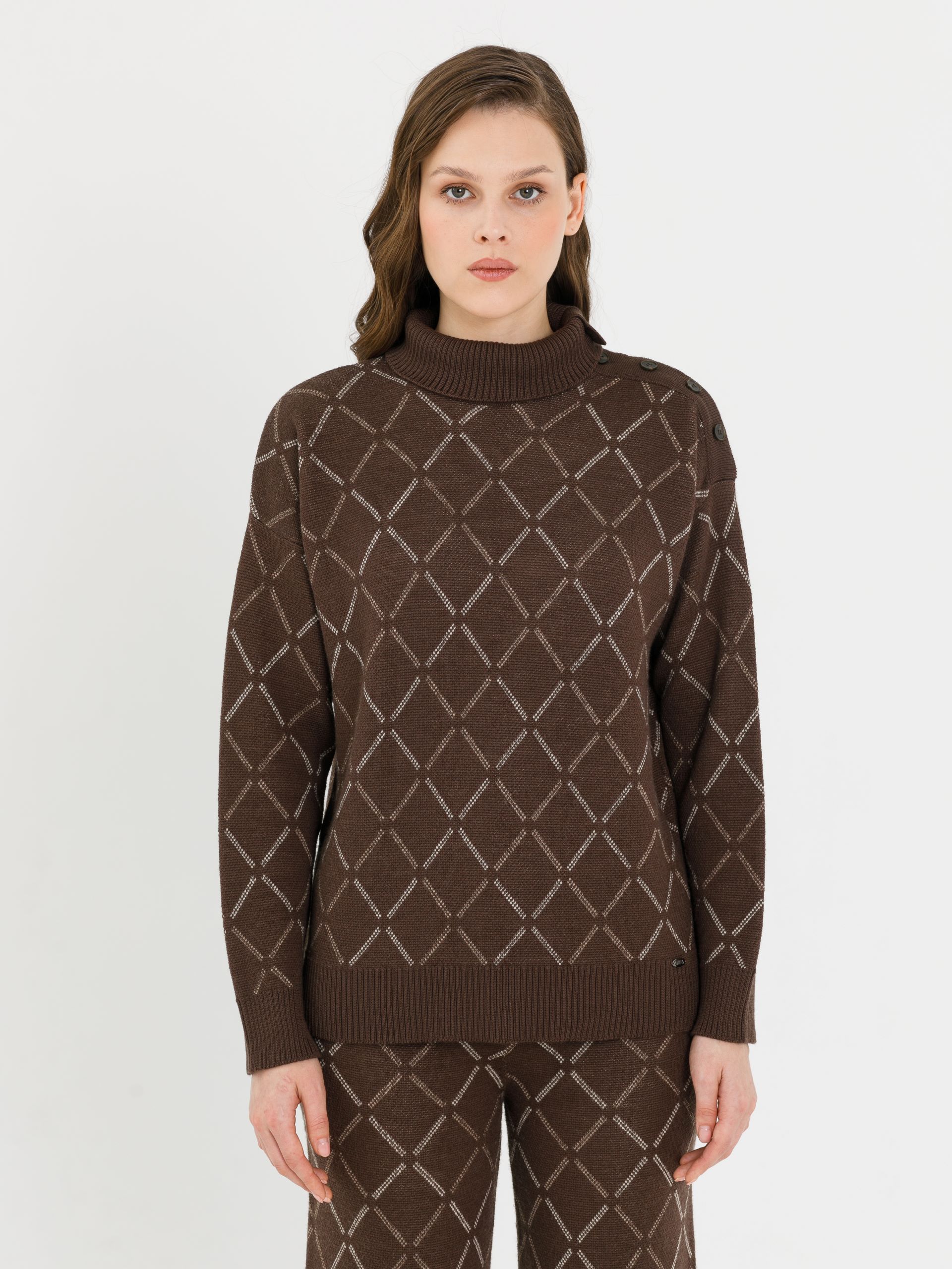 Джемпер вязаный с длинными рукавами Priz(фото3)