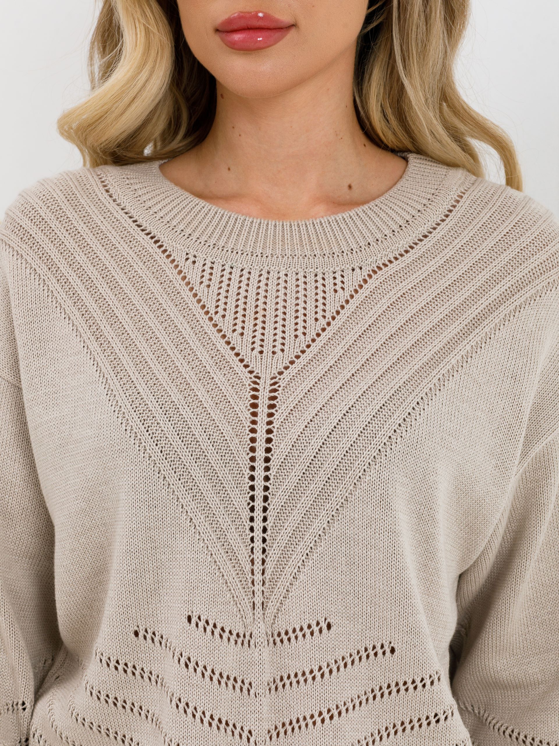 Джемпер вязаный с длинными рукавами Priz(фото4)