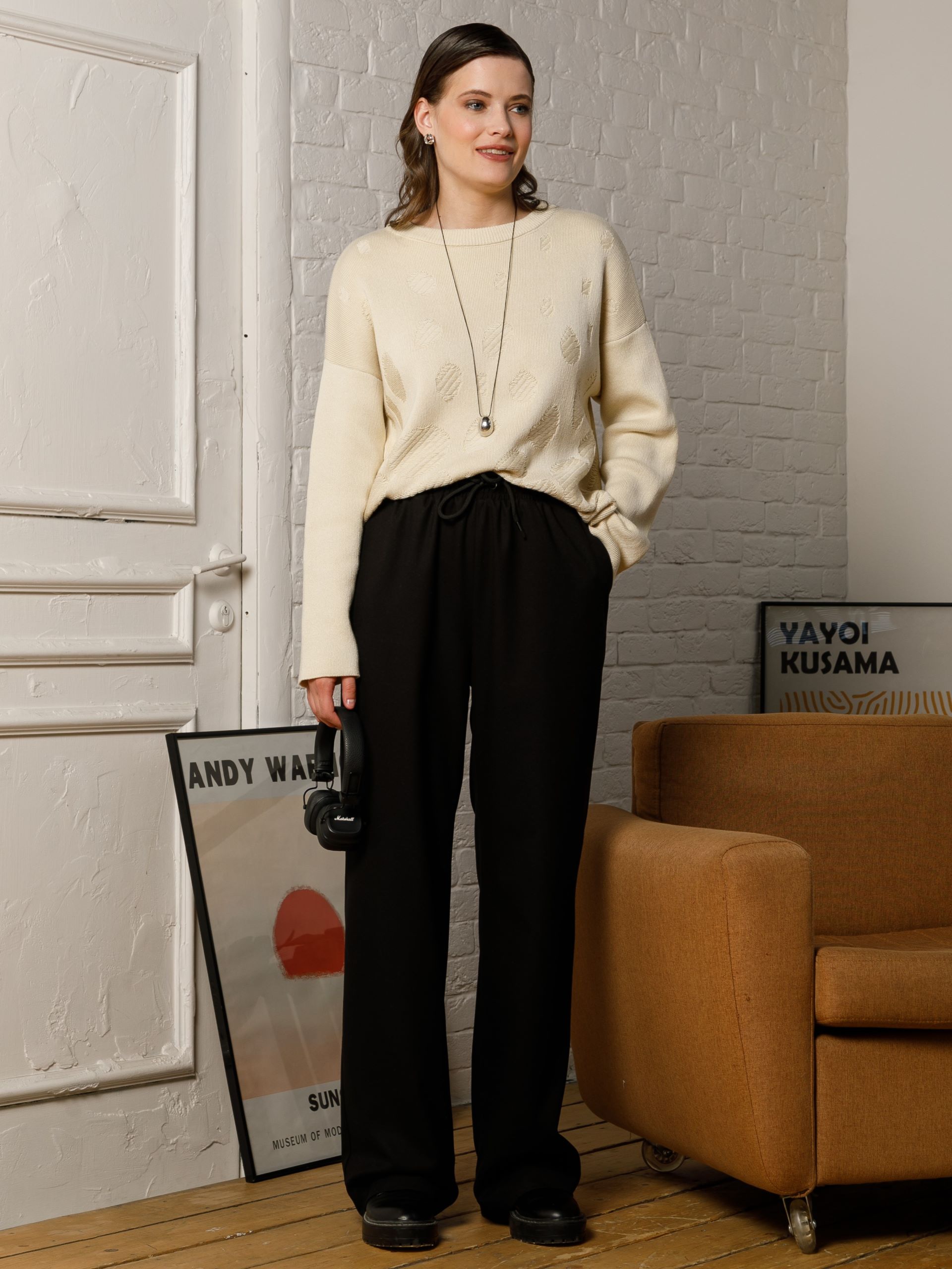 Джемпер вязаный с длинными рукавами Priz(фото4)