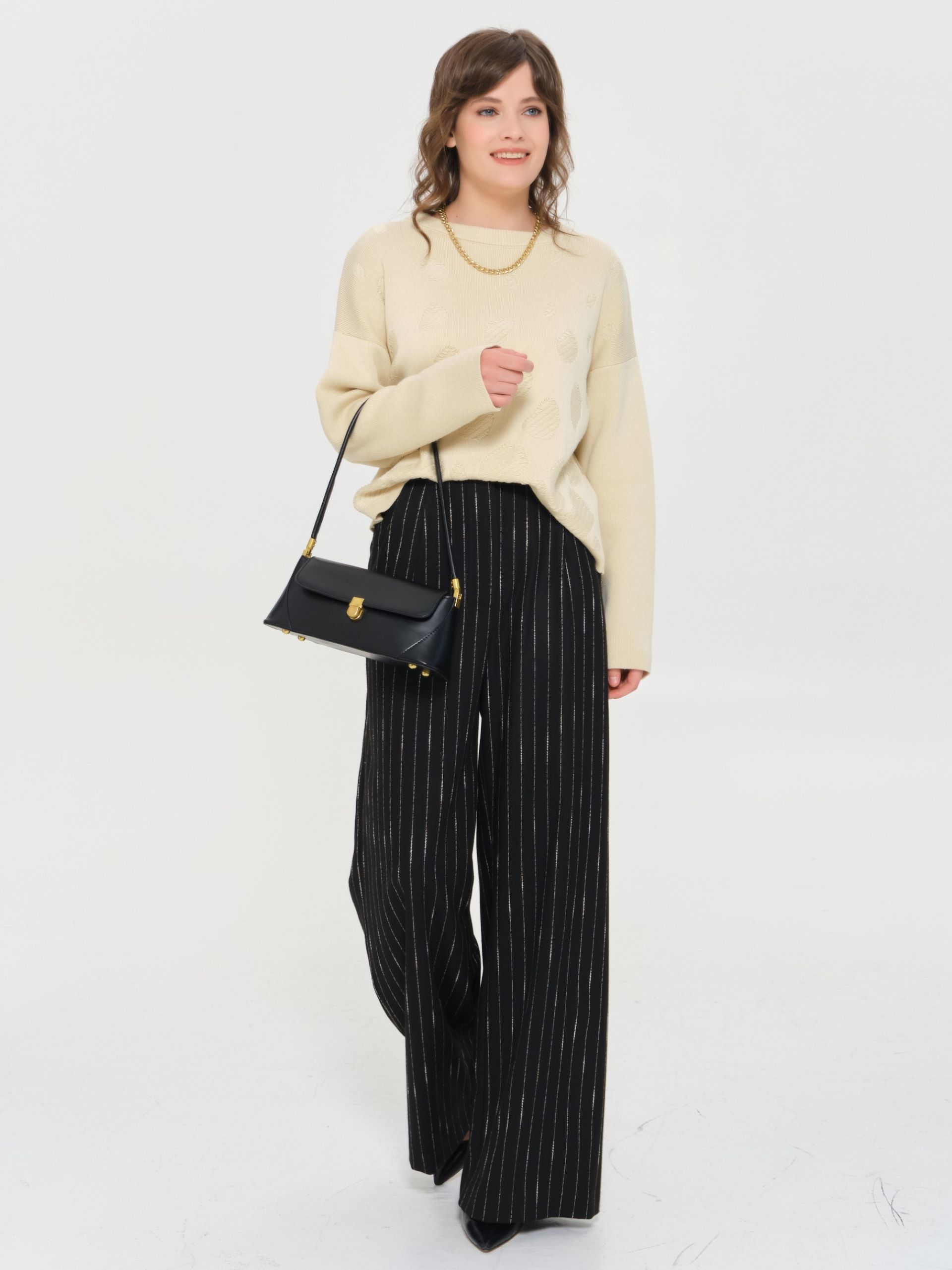 Джемпер вязаный с длинными рукавами Priz(фото6)