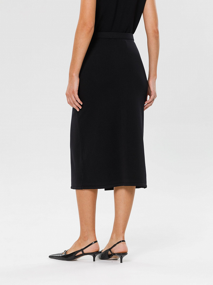 Юбка вязаная чёрная Priz(фото4)