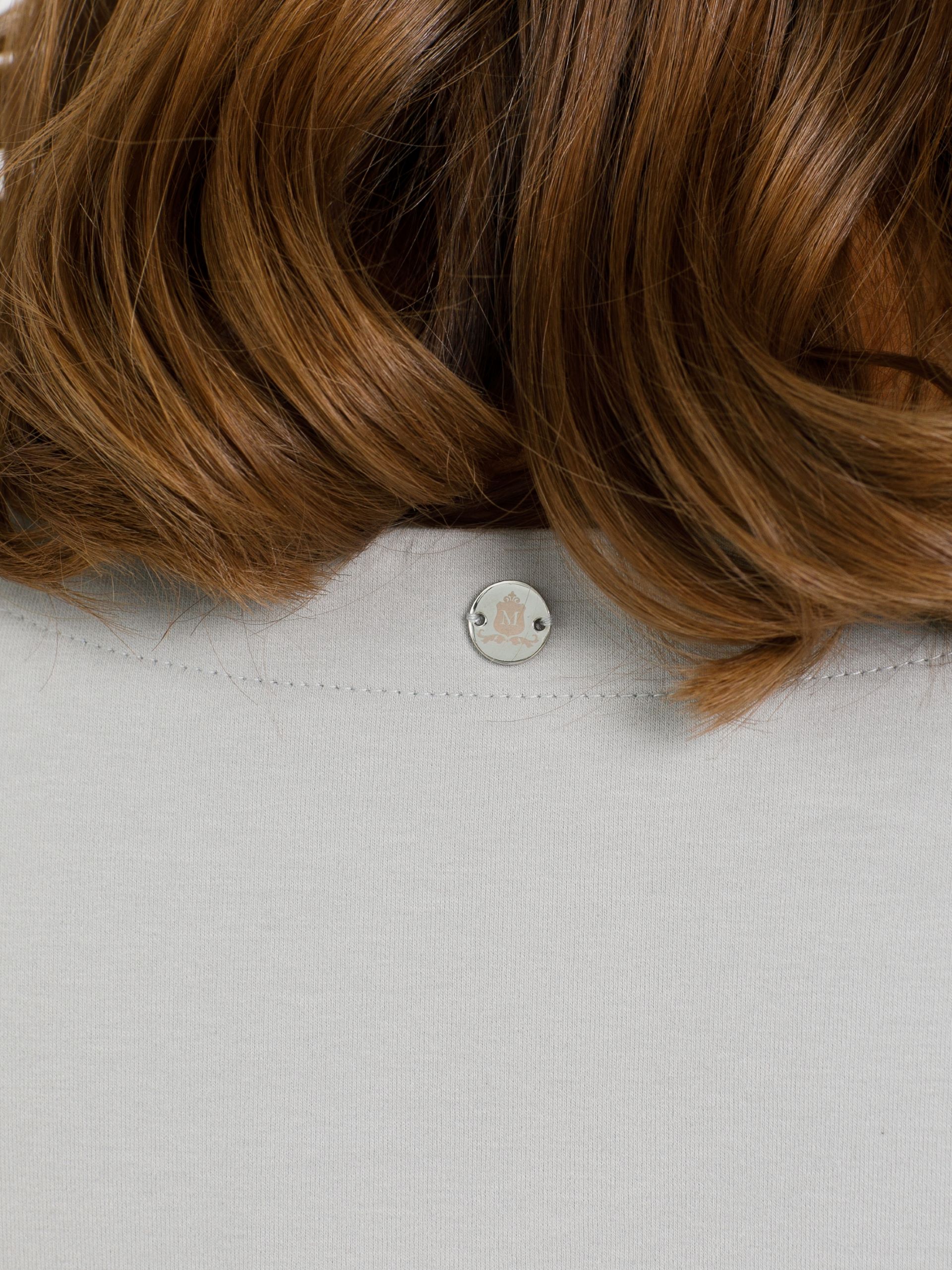 Футболка с эффектом многослойности в бледно-зелёном цвете Priz(фото7)