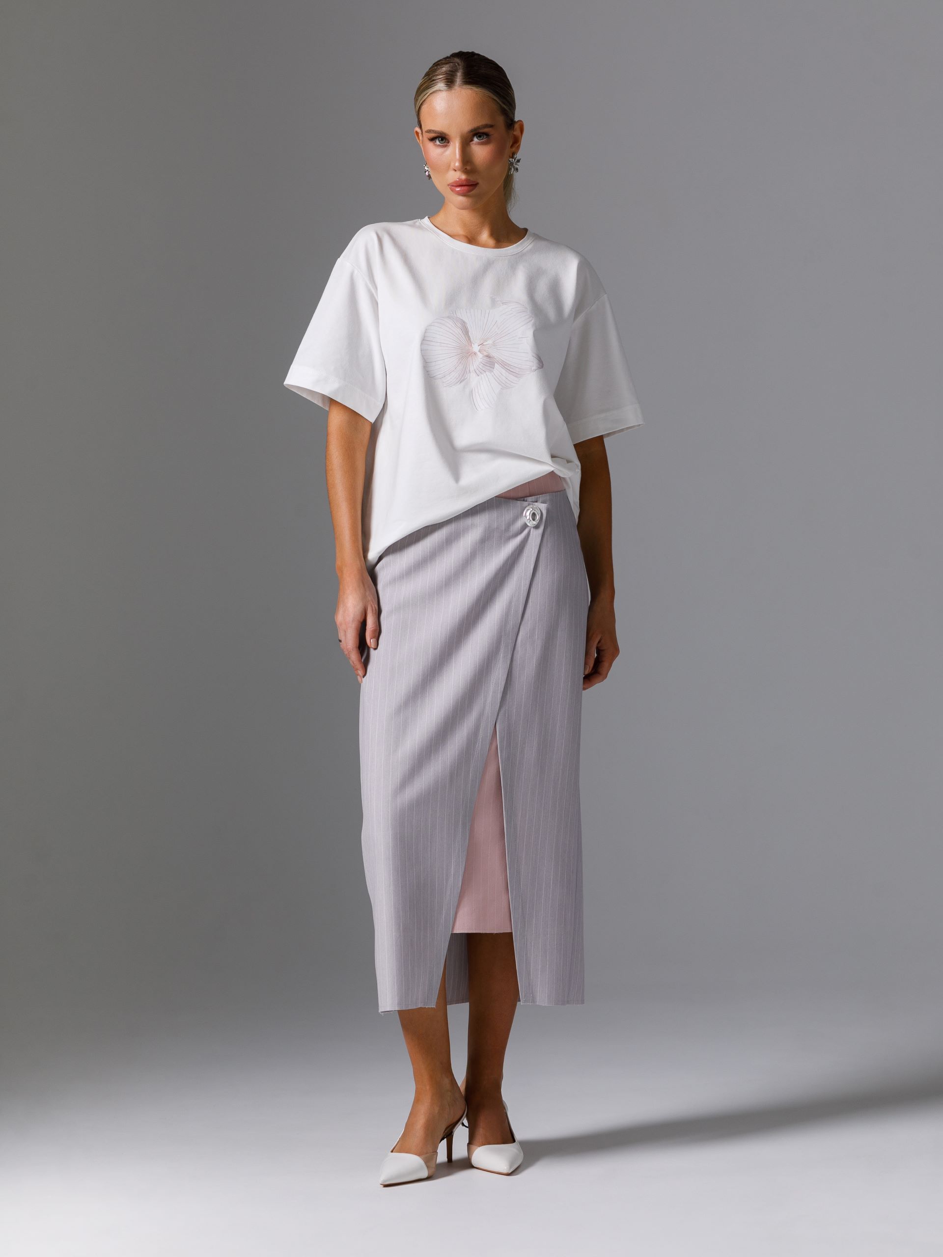 Футболка белая с принтом Priz(фото2)