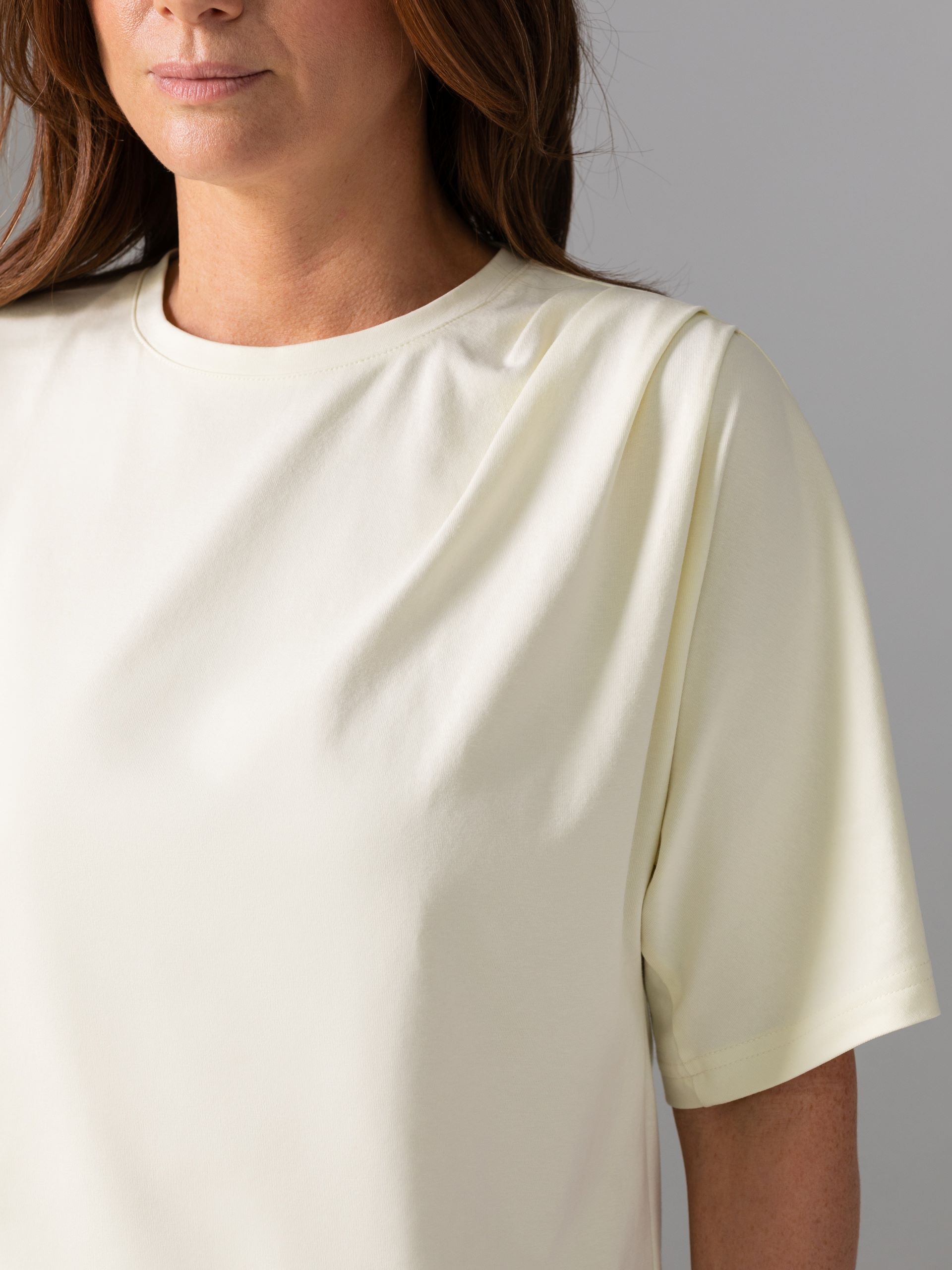 Футболка трикотажная в цвете слоновая кость Priz(фото3)