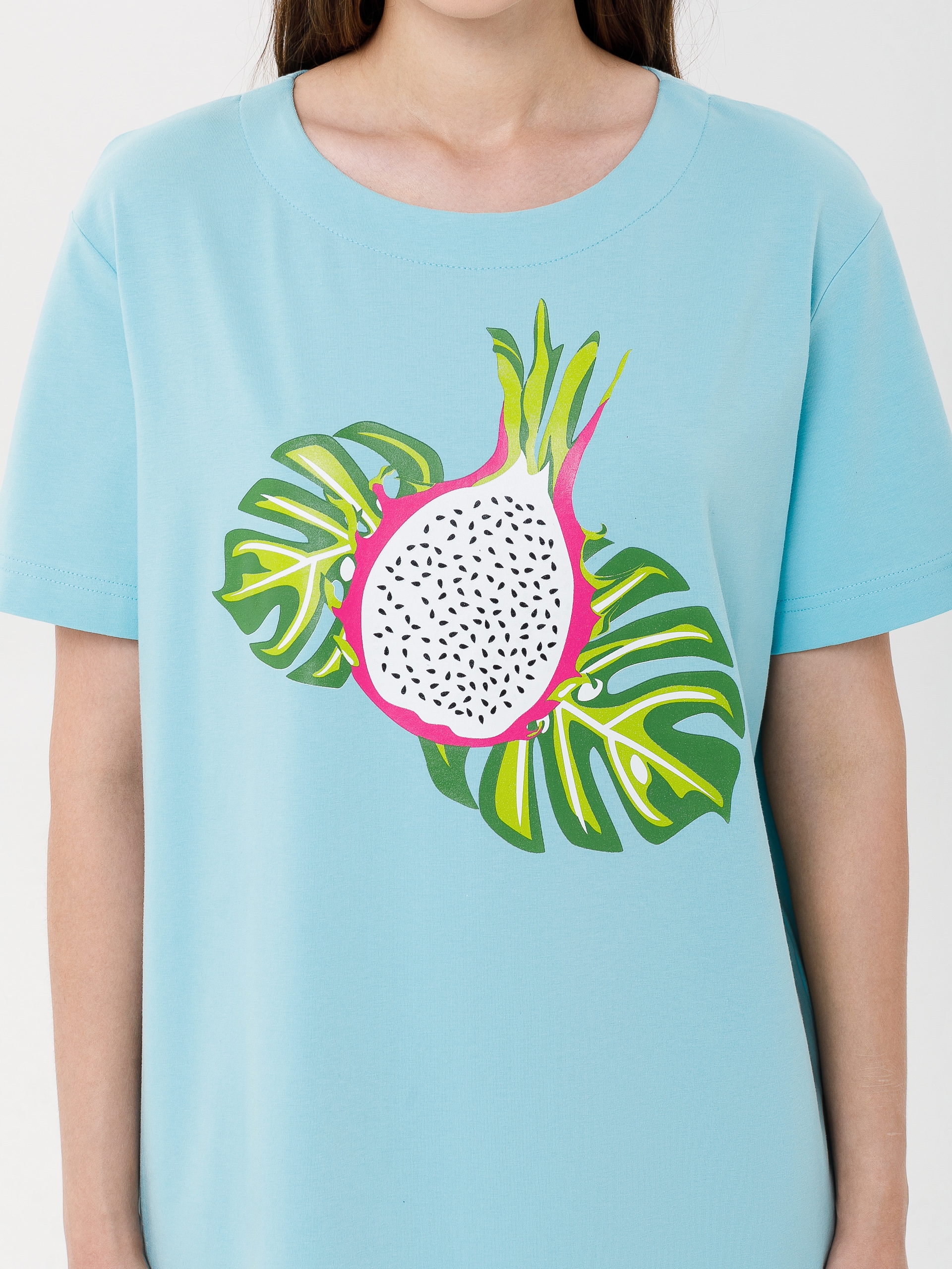 Платье домашнее трикотажное с принтом Priz(фото3)