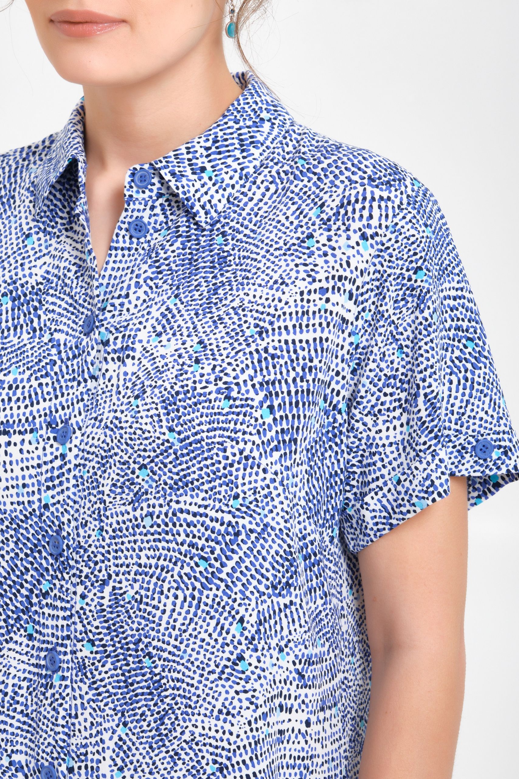 Платье из вискозы с принтом Priz(фото3)