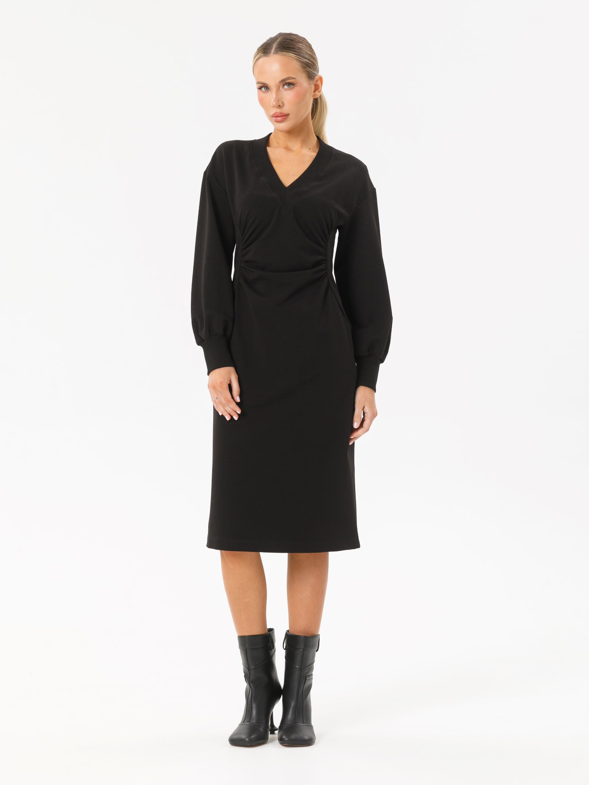 Платье чёрное из футера Priz(фото2)