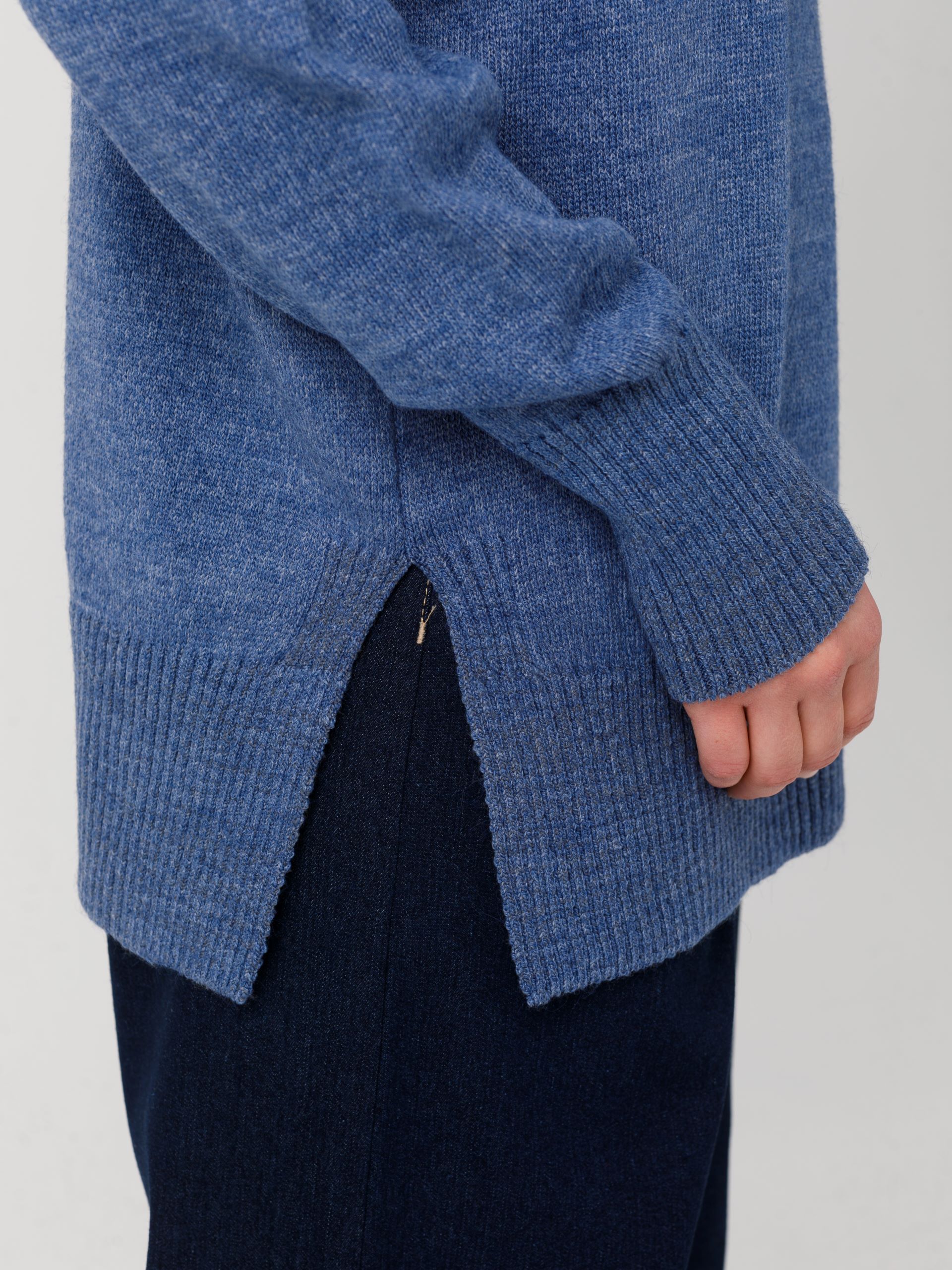 Водолазка вязаная синяя с длинными рукавами Priz(фото5)