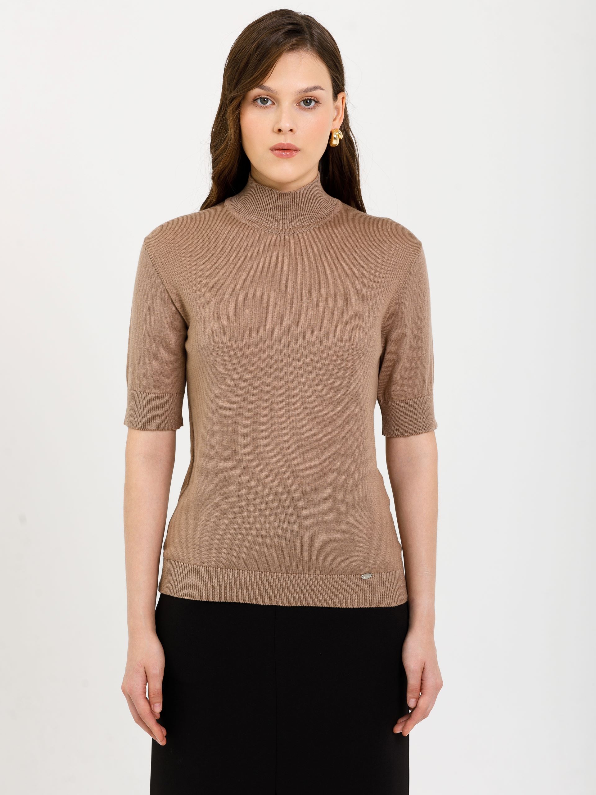 Водолазка вязаная с коротким рукавом Priz(фото3)