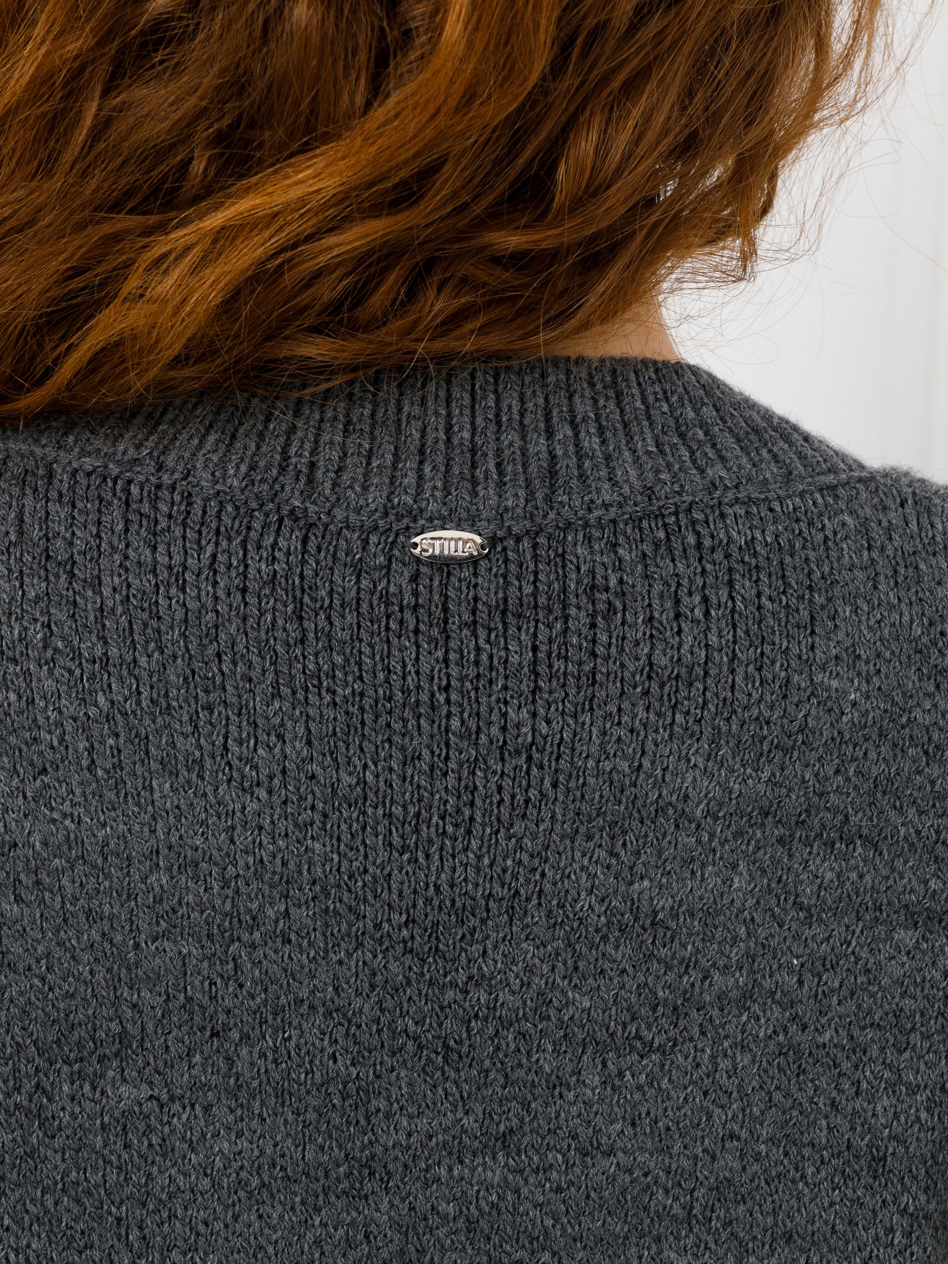 Жилет вязаный тёмно-серый Priz(фото5)