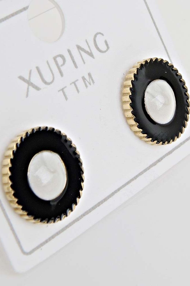 Серьги-пуссеты на гвоздиках с золотым покрытием Rada