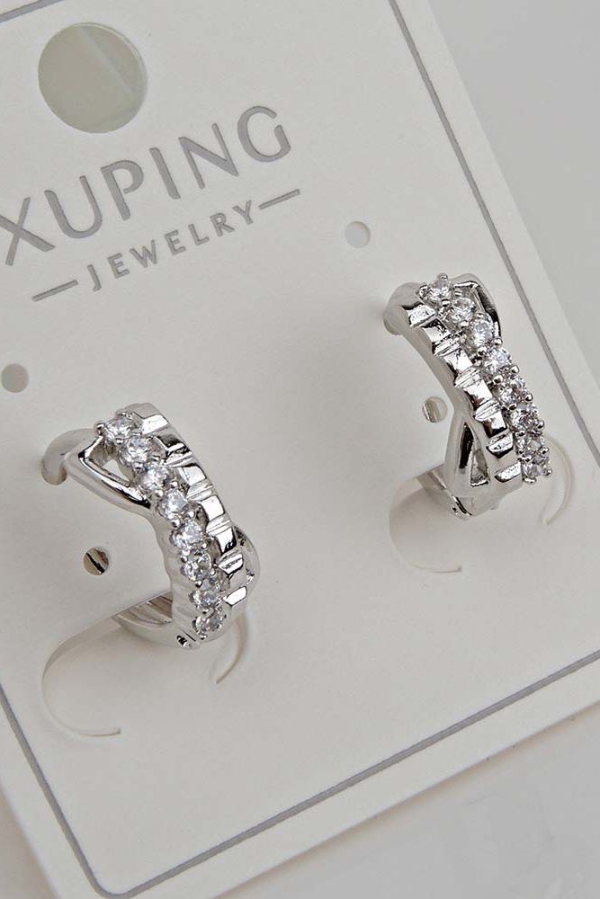 Серьги с замком кольцо Rada