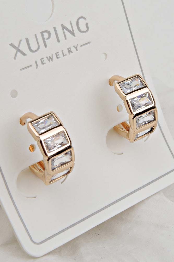 Серьги с замком кольцо Rada