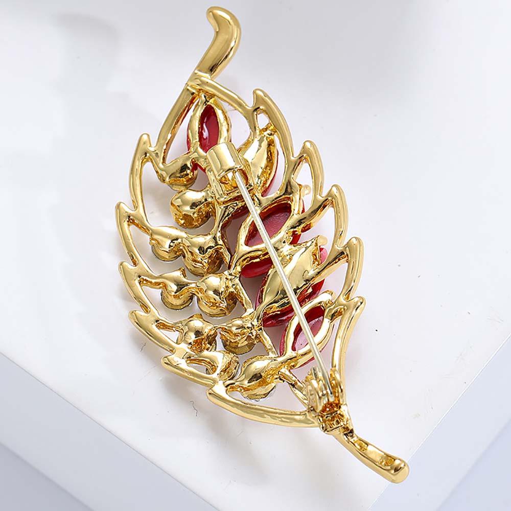 Брошь в виде листа Rada(фото4)