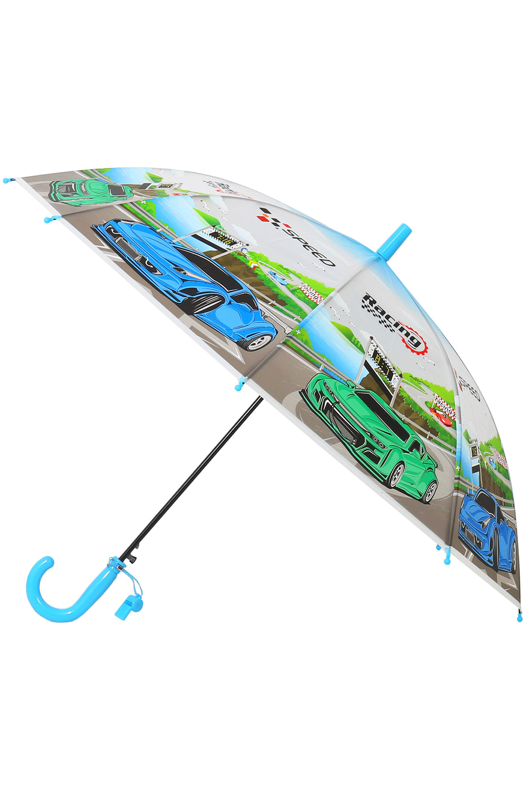 Зонтик с машинами сине-зелеными 2020 Familiy