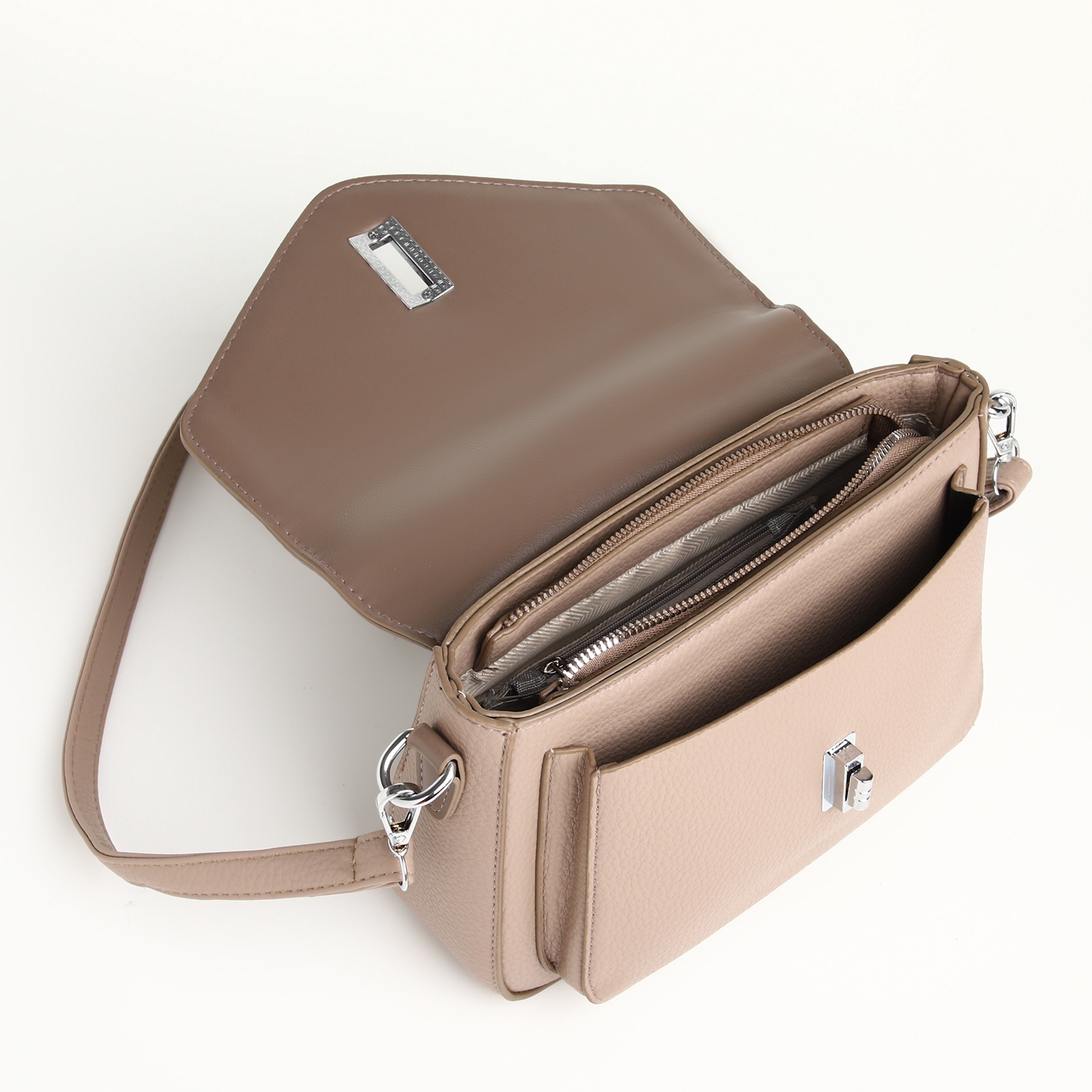 Сумка женская-мессенджер на клапане Textura(фото4)