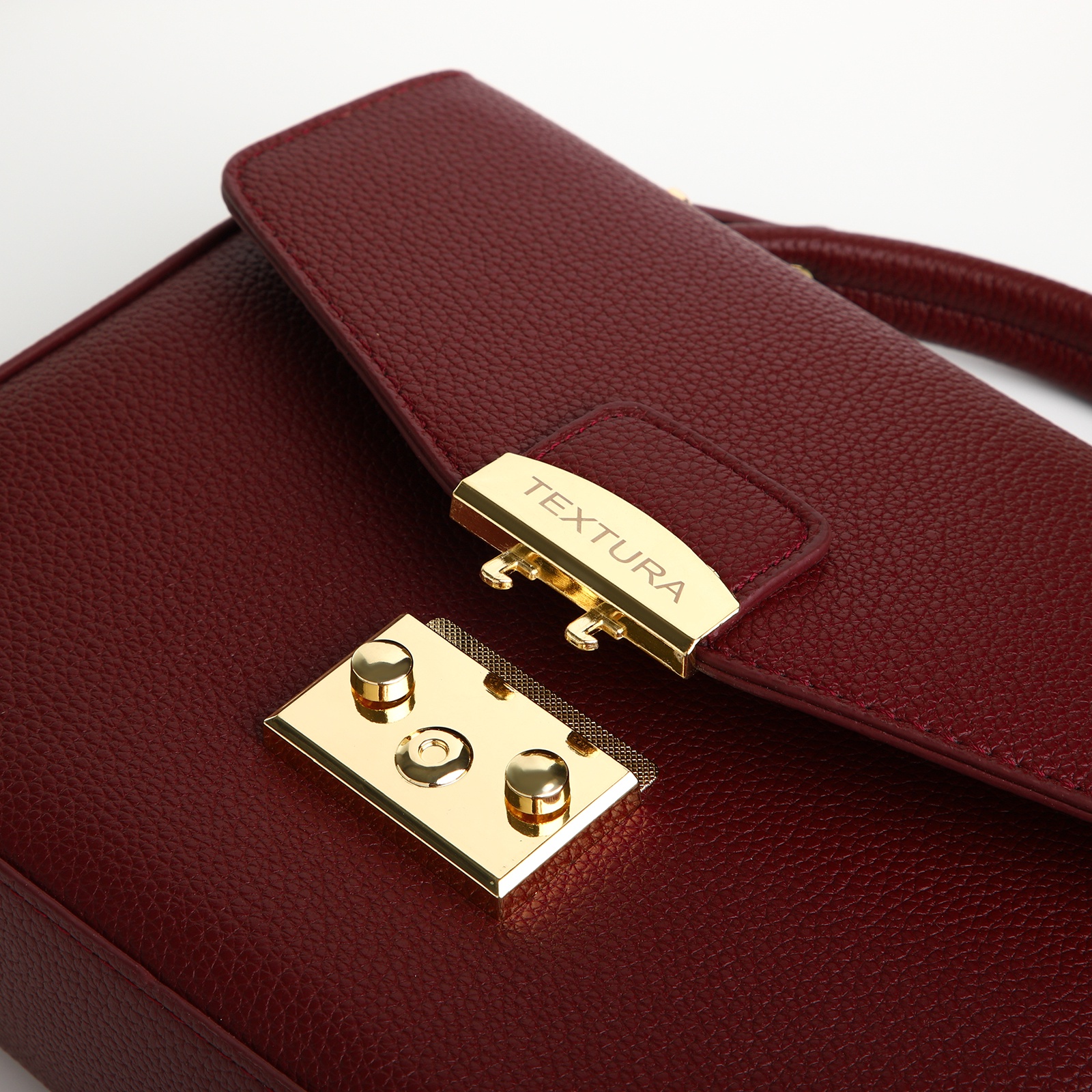 Сумка женская-мессенджер бордового цвета Textura(фото5)