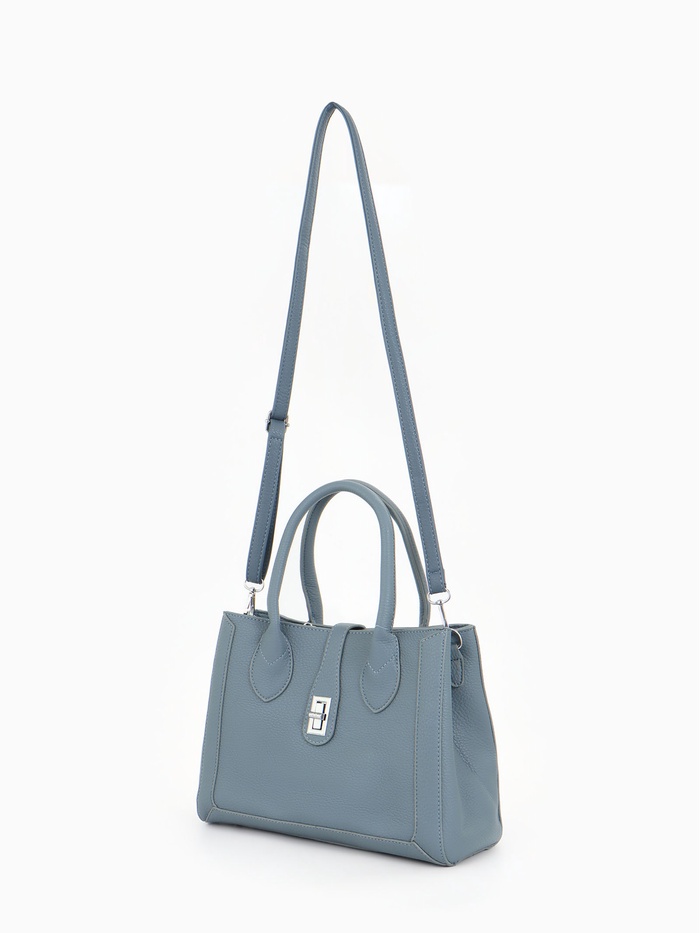 Сумка женская тоут синяя на молнии Textura(фото3)