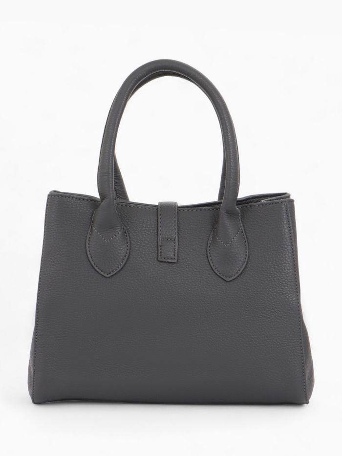 Сумка женская тоут тёмно-серая на молнии Textura(фото7)