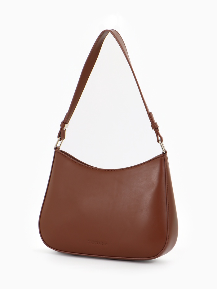 Сумка женская багет на молнии коричневого цвета Textura(фото4)