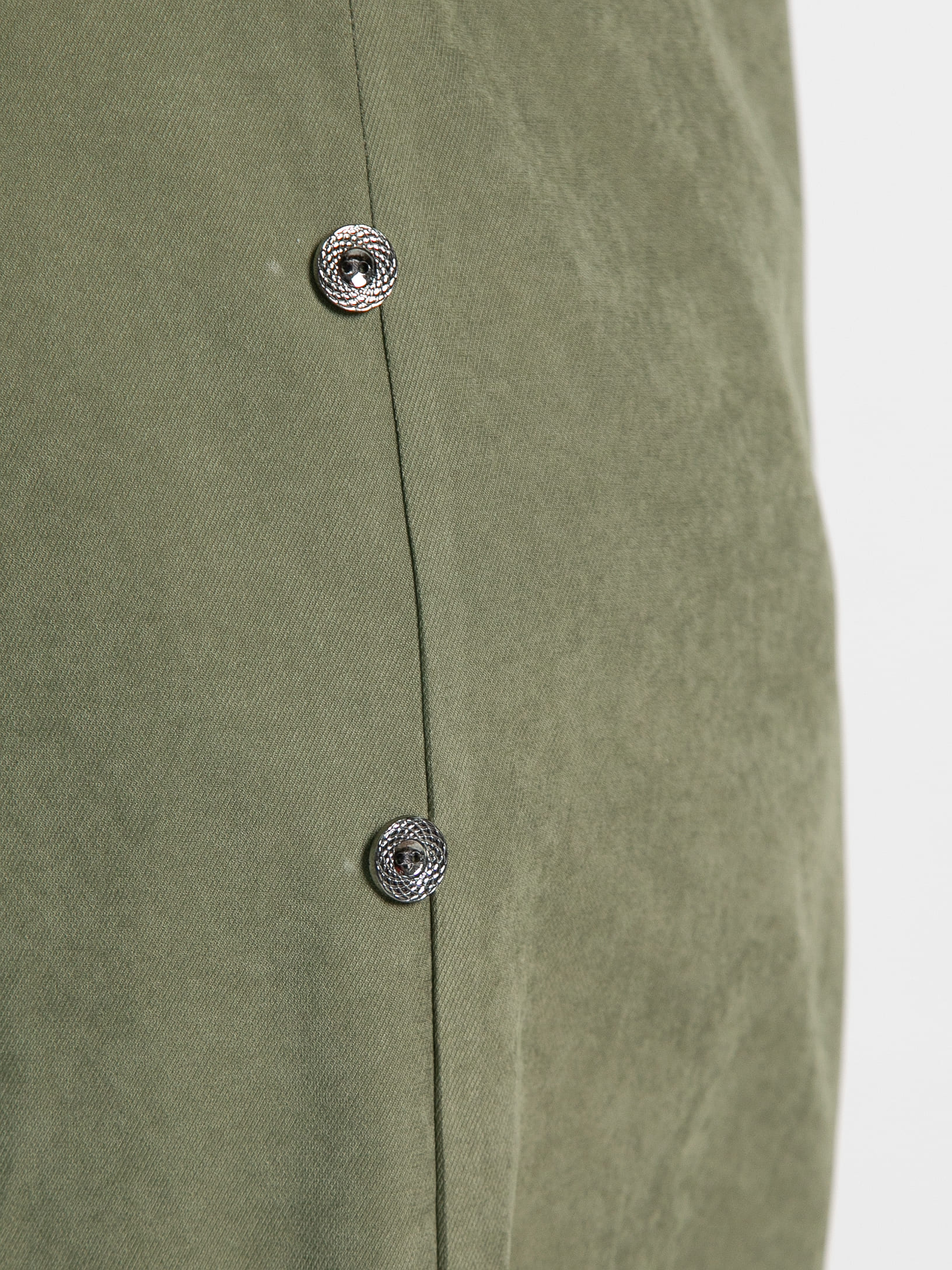 Платье миди в оливковом цвете с поясом LT collection(фото3)