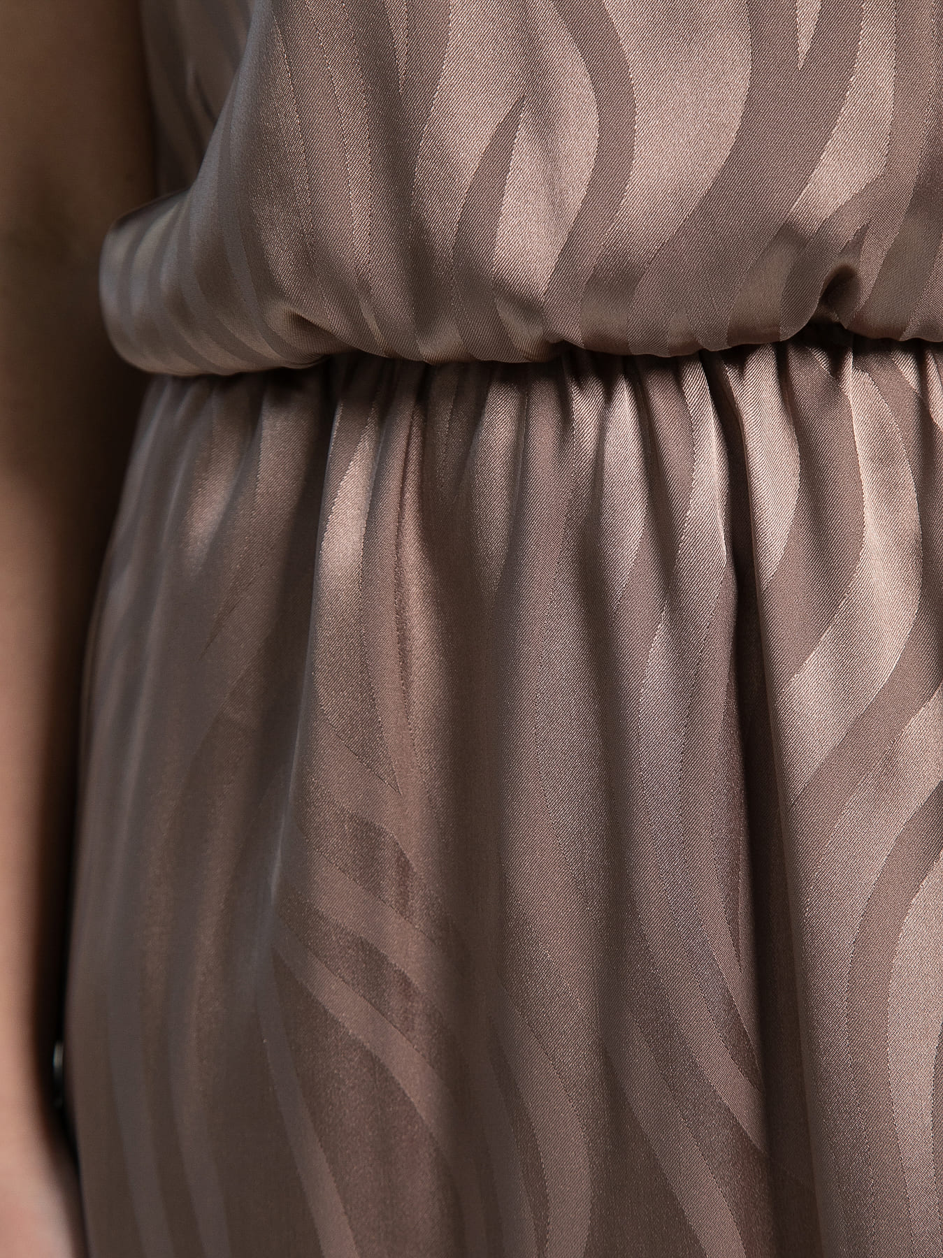 Платье шёлковое длинное коричневого цвета LT collection(фото3)