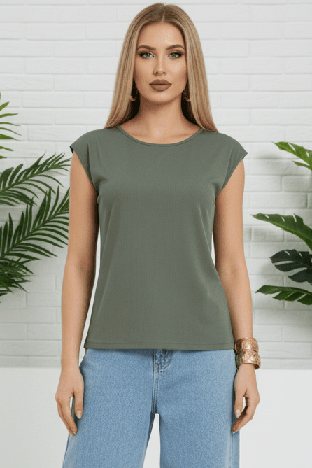 Топ зелёный из трикотажа LT collection