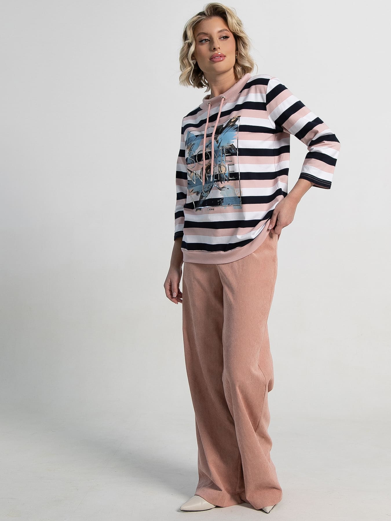 Джемпер трикотажный в полоску LT collection(фото2)