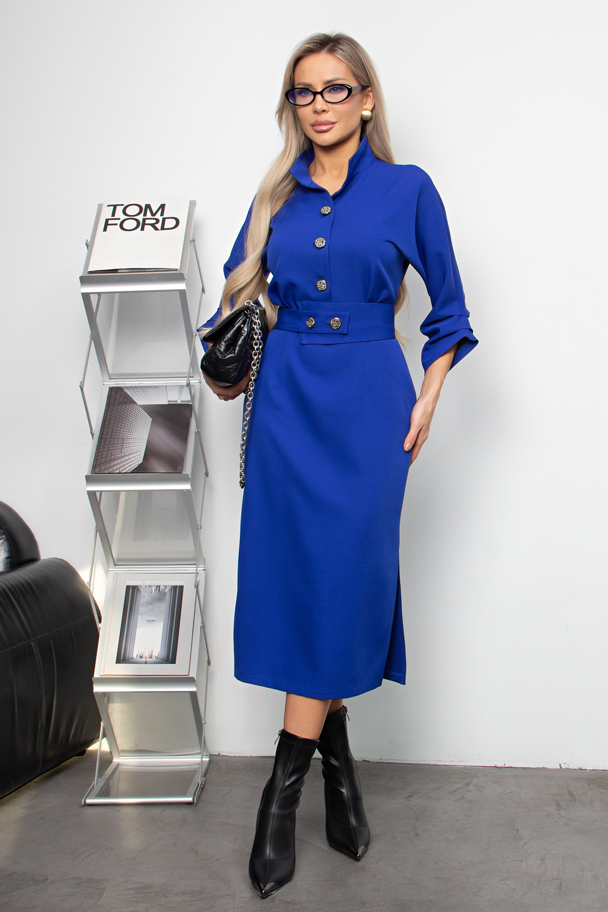 Платье миди в деловом стиле Новелла №1 Valentina(фото2)