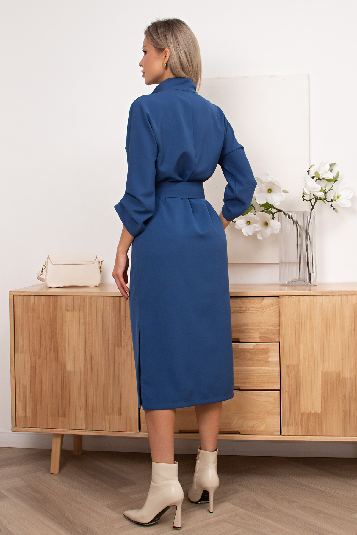 Платье миди в деловом стиле Новелла №2 Valentina(фото6)