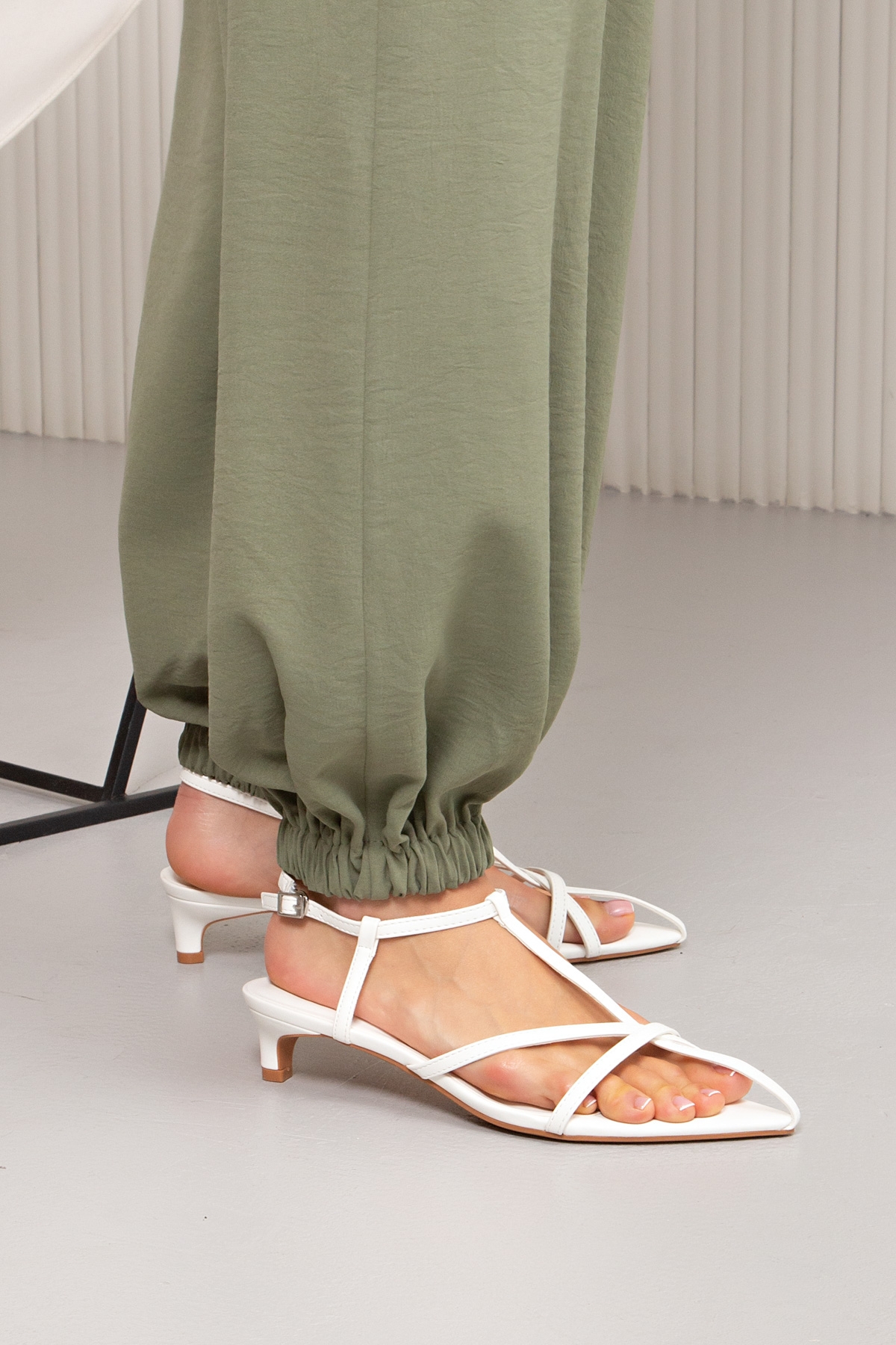 Брюки-алладины в оливковом цвете Алладин №3 Valentina(фото3)