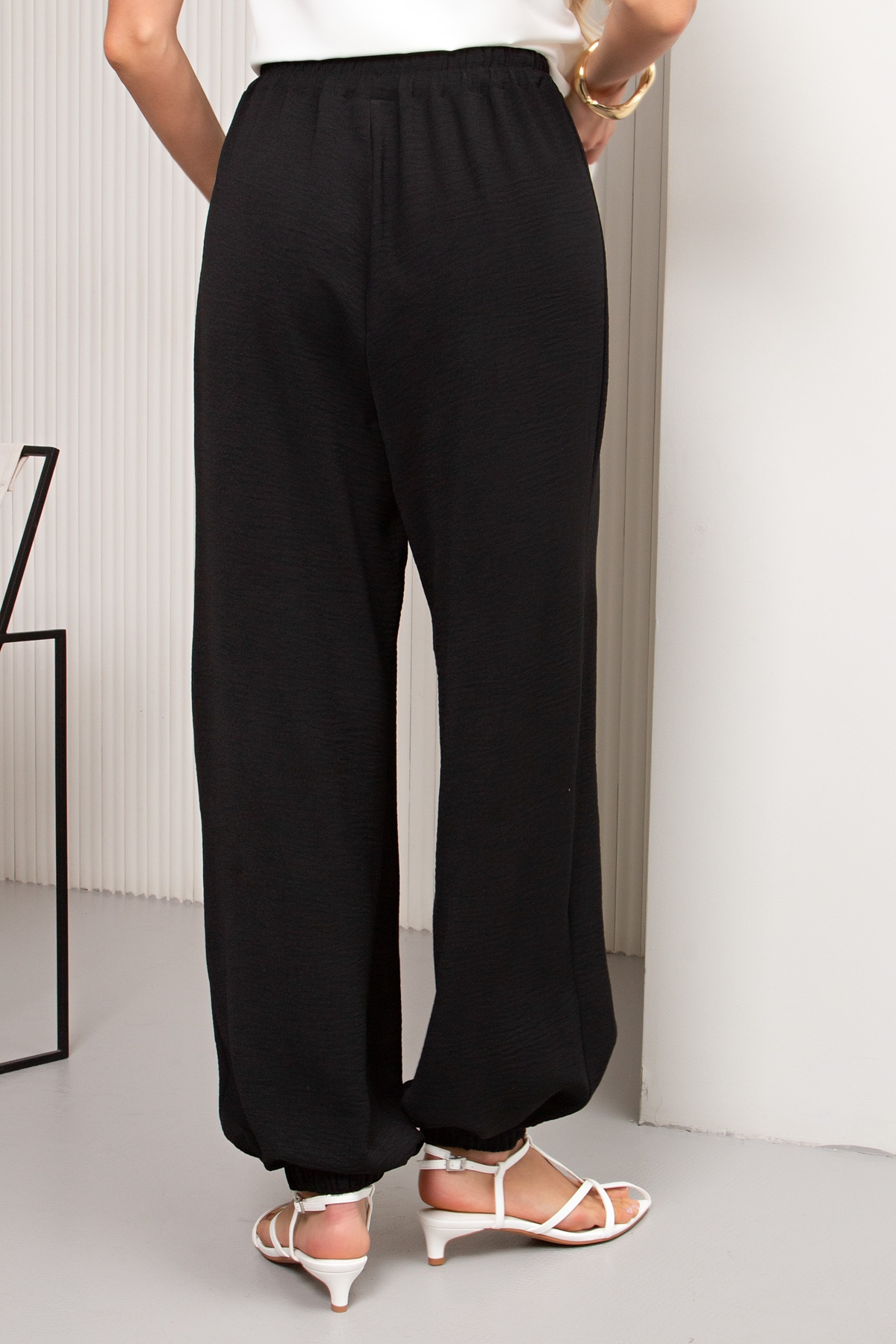 Брюки-алладины в чёрном цвете Алладин №1 Valentina(фото4)